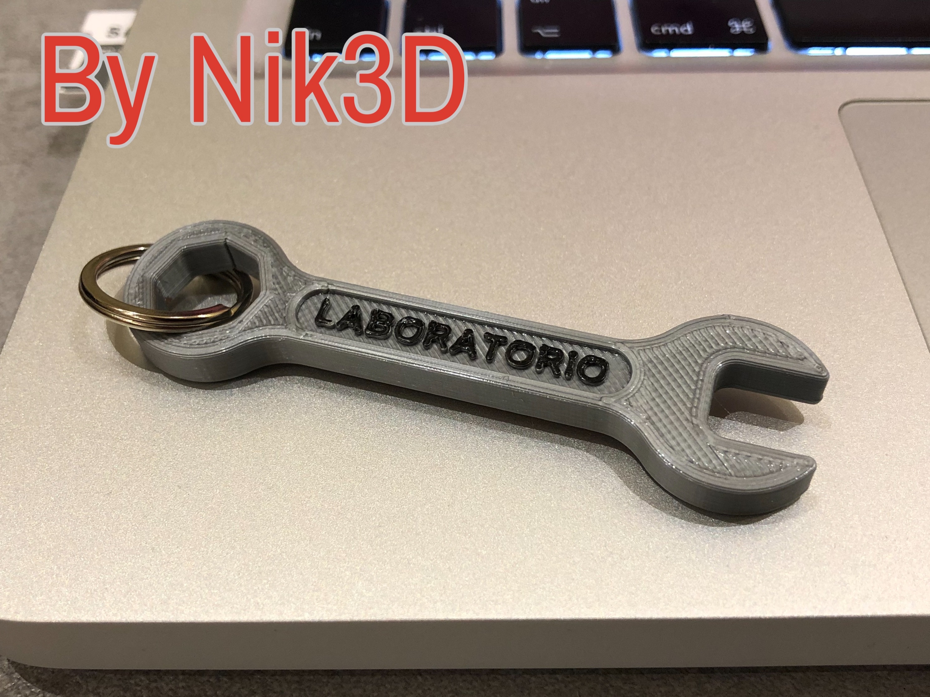 Portachiavi Officina Laboratorio by Nik3D