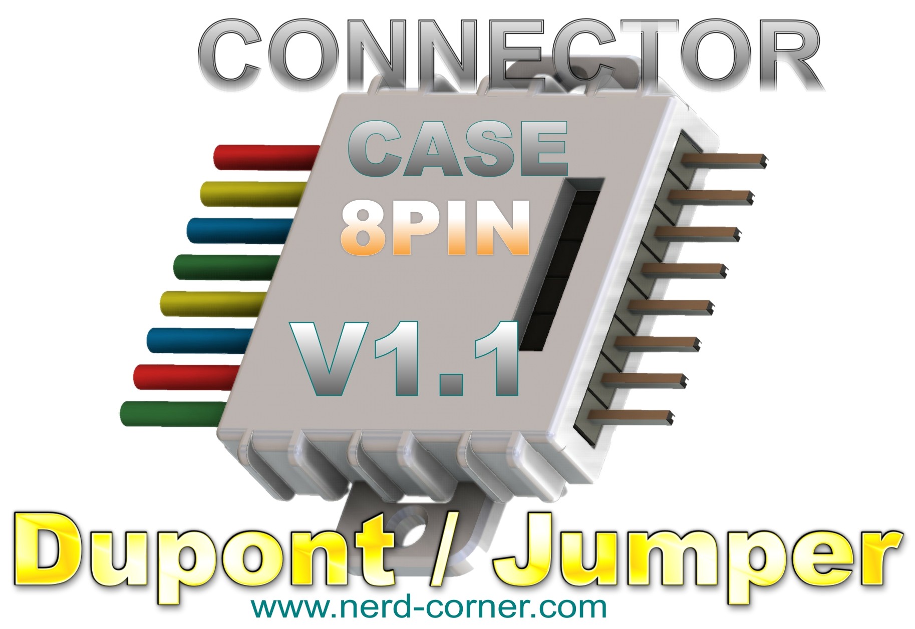 Connector case 8PIN Dupont / Jumperwire V1.1