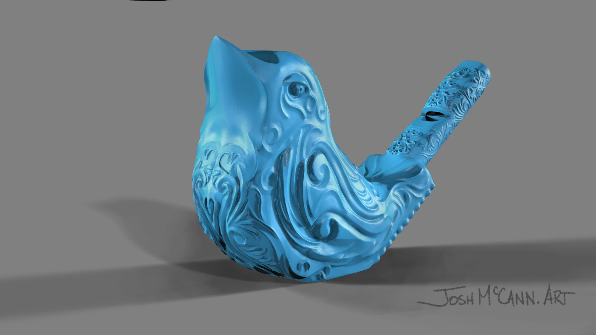 Filigree Decorated Chirping Bird Whistle