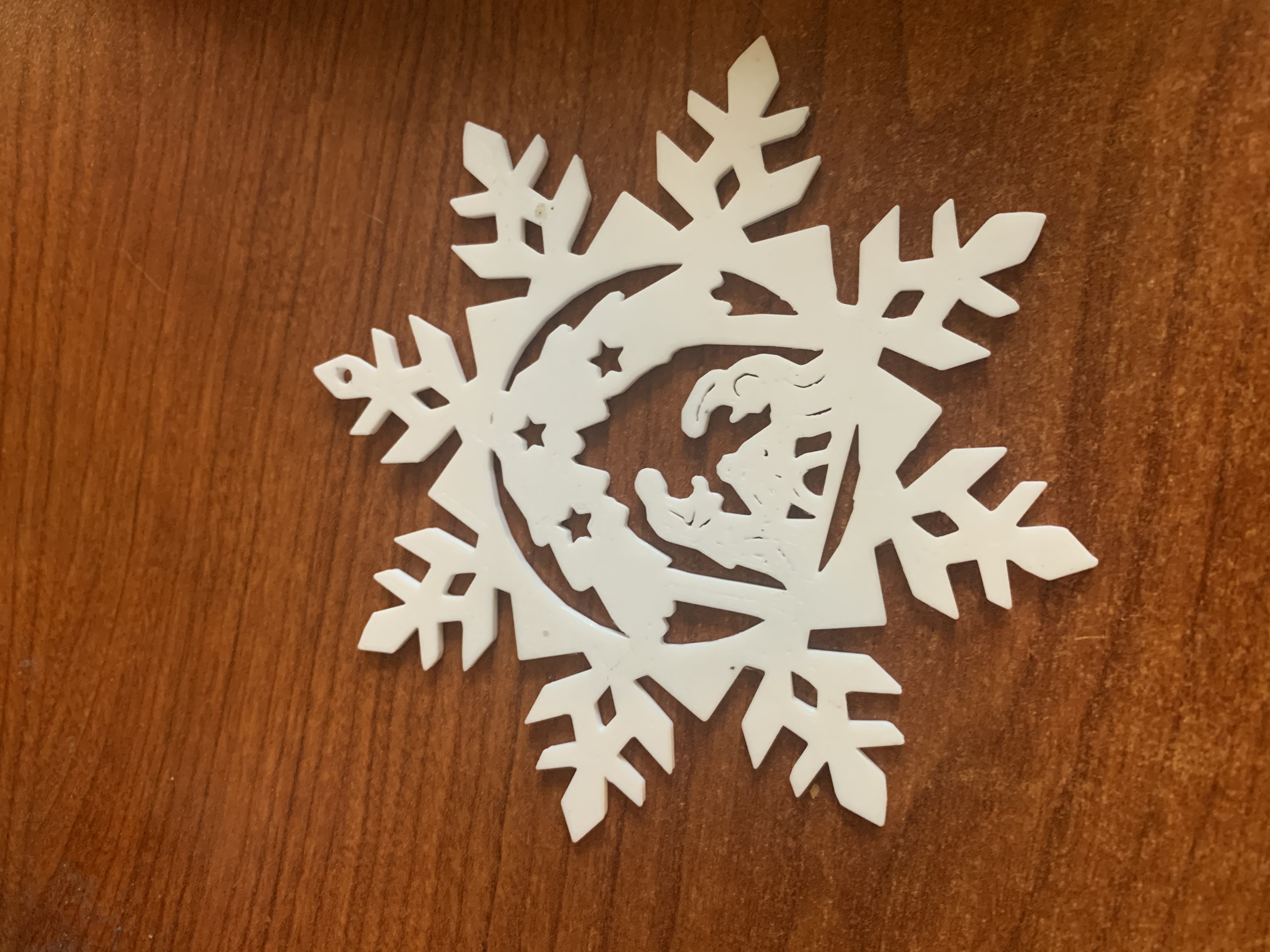 Nativity Snowflake Ornament