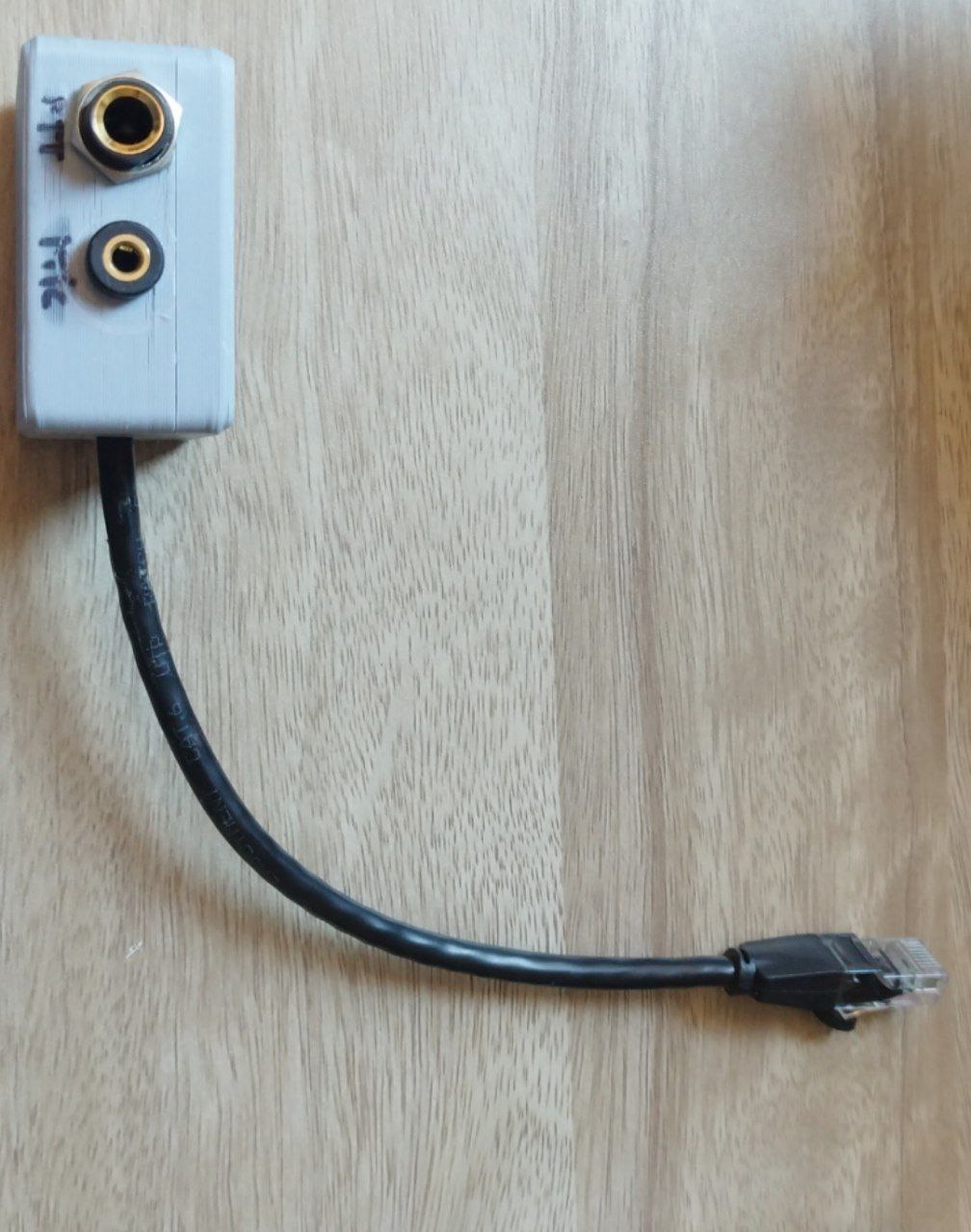 FT-891 adapter box for external microphone and PTT