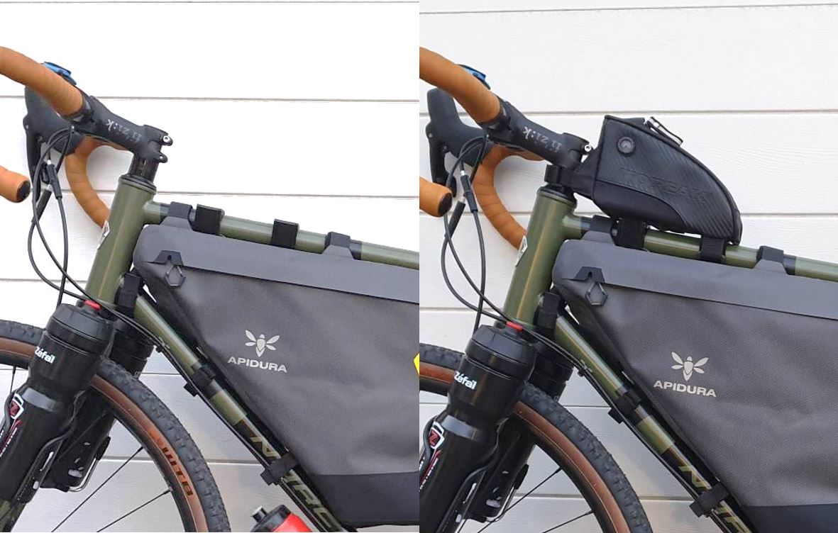 Norco Search XR-S top tube bag anti-roll mount