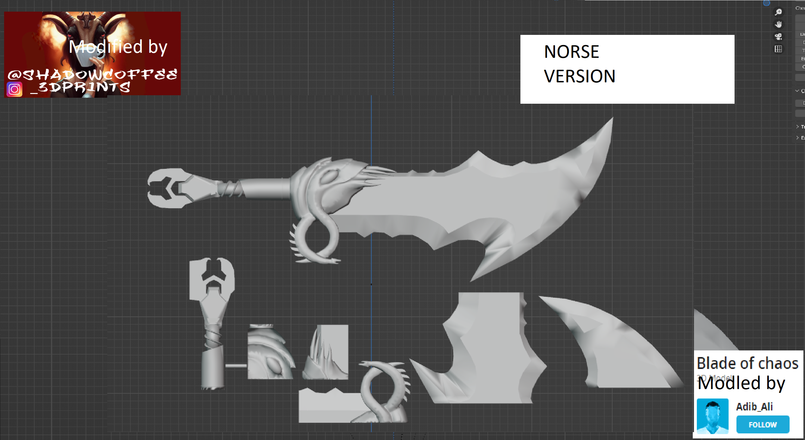 Kratos Norse Version Blades Of Chaos