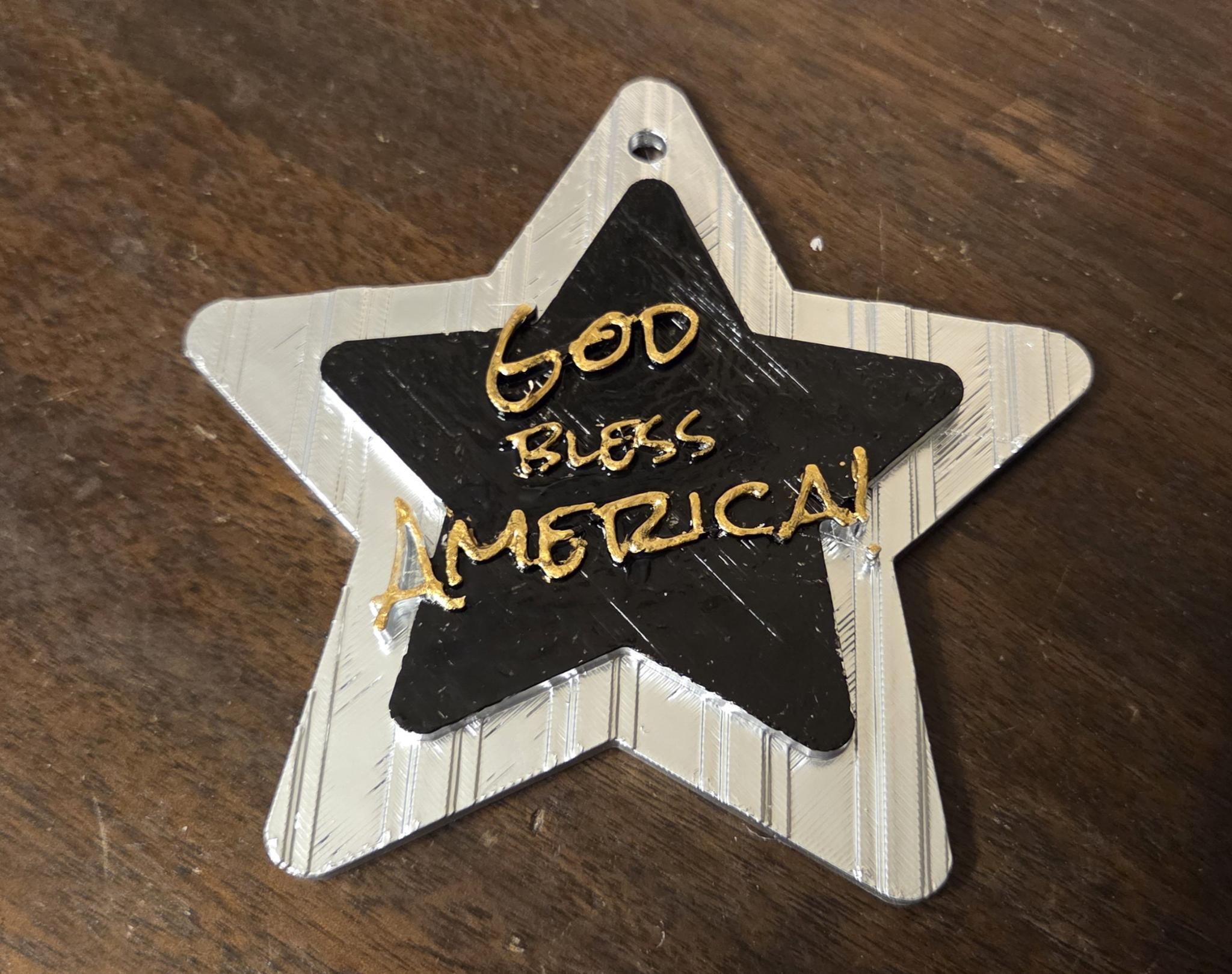 God Bless America Plaque