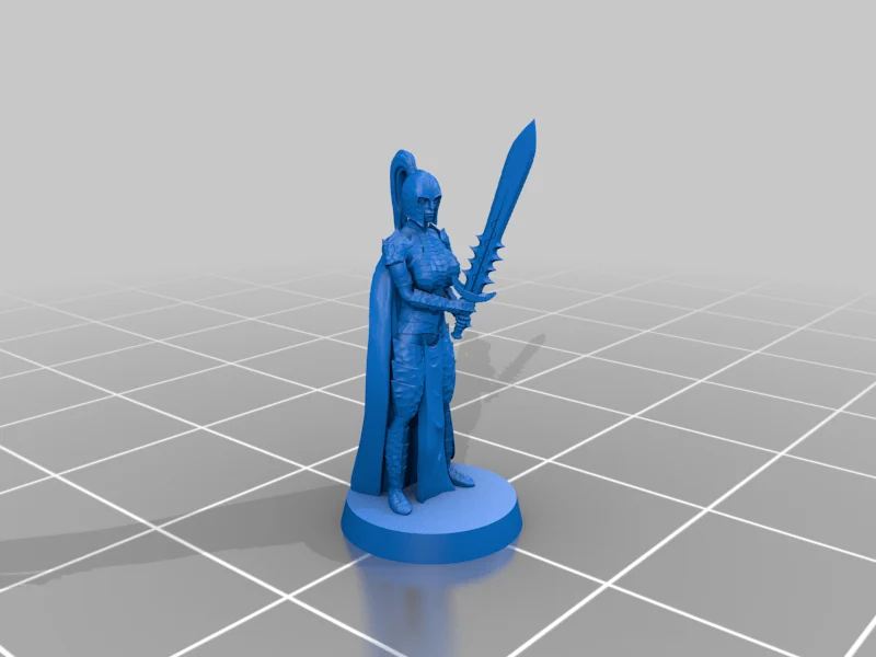 Drow Elf - Two-handed Sword