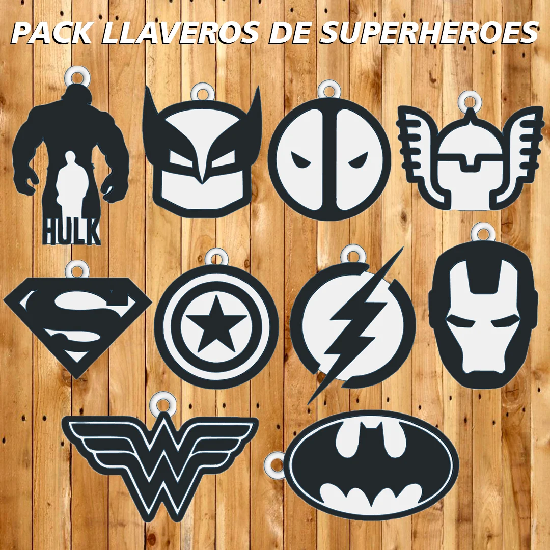 PACK LLAVEROS " SUPERHEROES " / KEY CHAIN