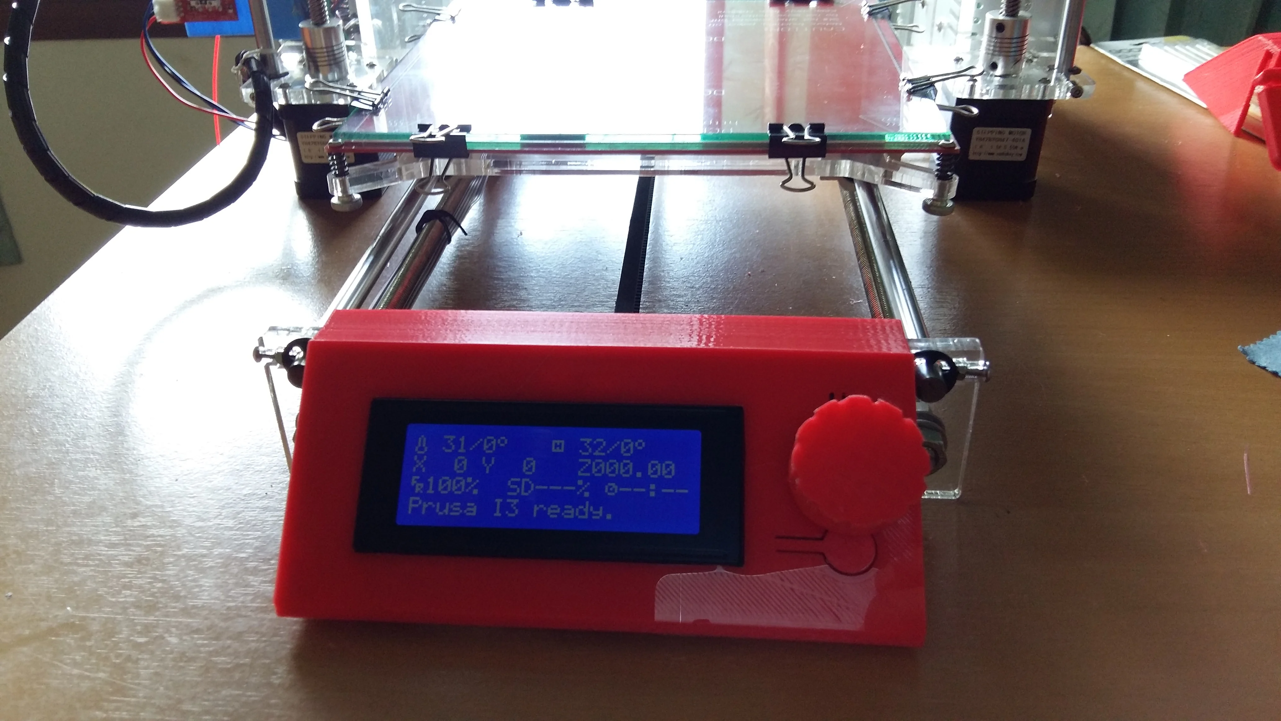 LCD case and knob for Prusa i3 Sunhokey
