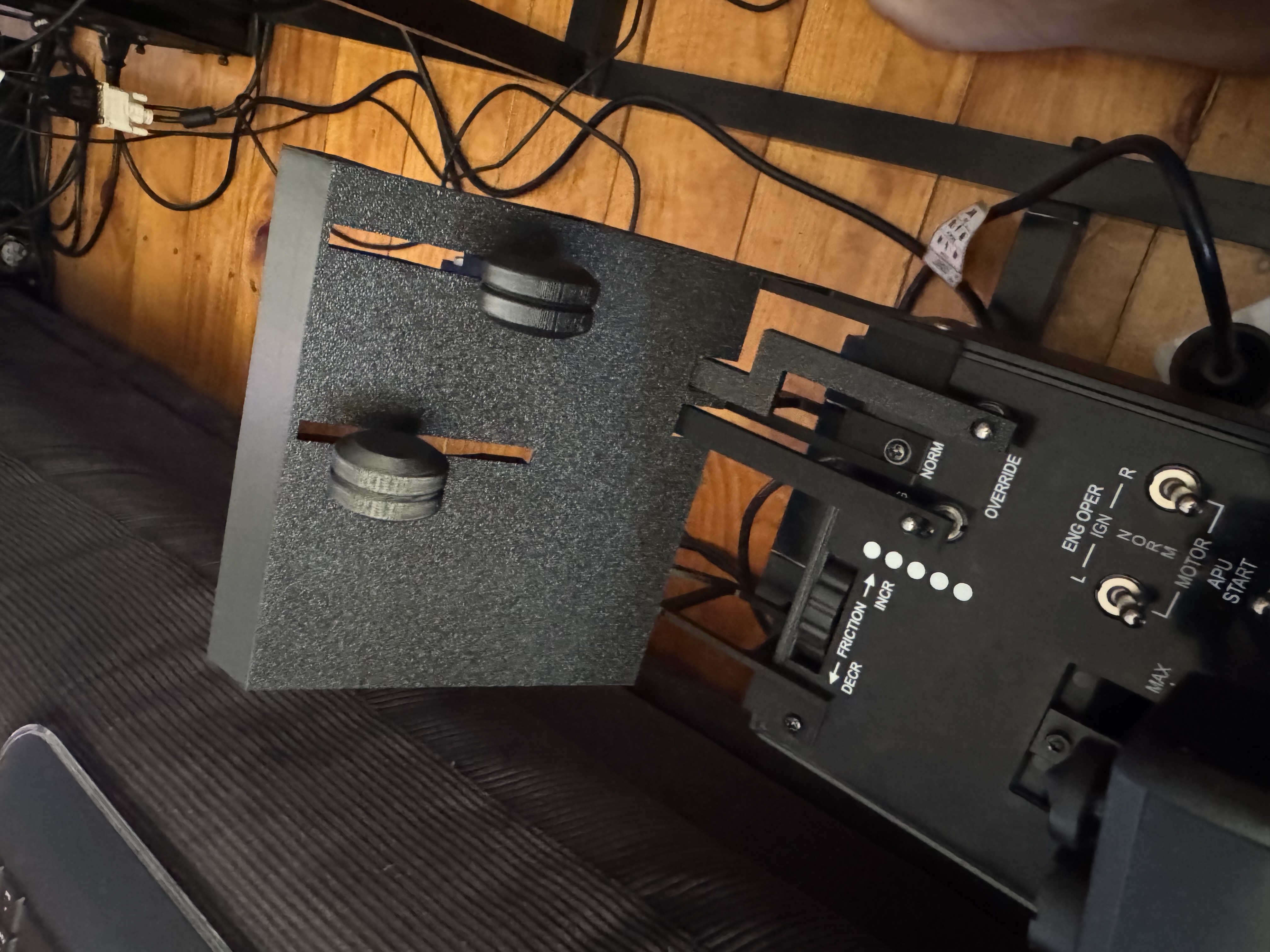 Dual landing gear lever HOTAS warthog throttle