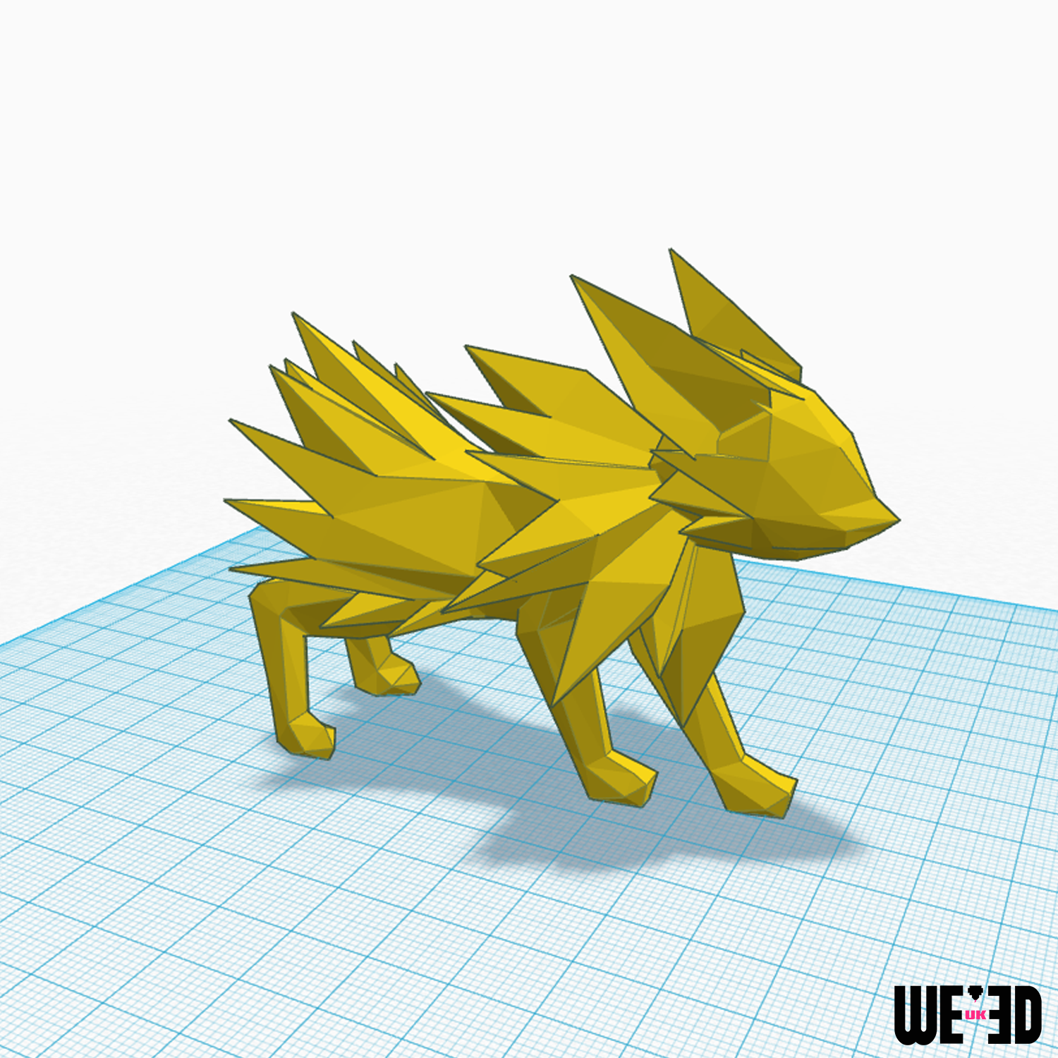Pokemon - Jolteon - LowPoly (1 or 2 parts) We3dUk