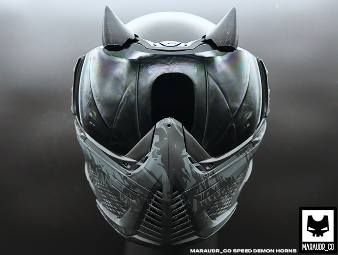 Paintball Mask Speed Demon Horns for PUSH UNITE (Maraudr Co DMN-P)