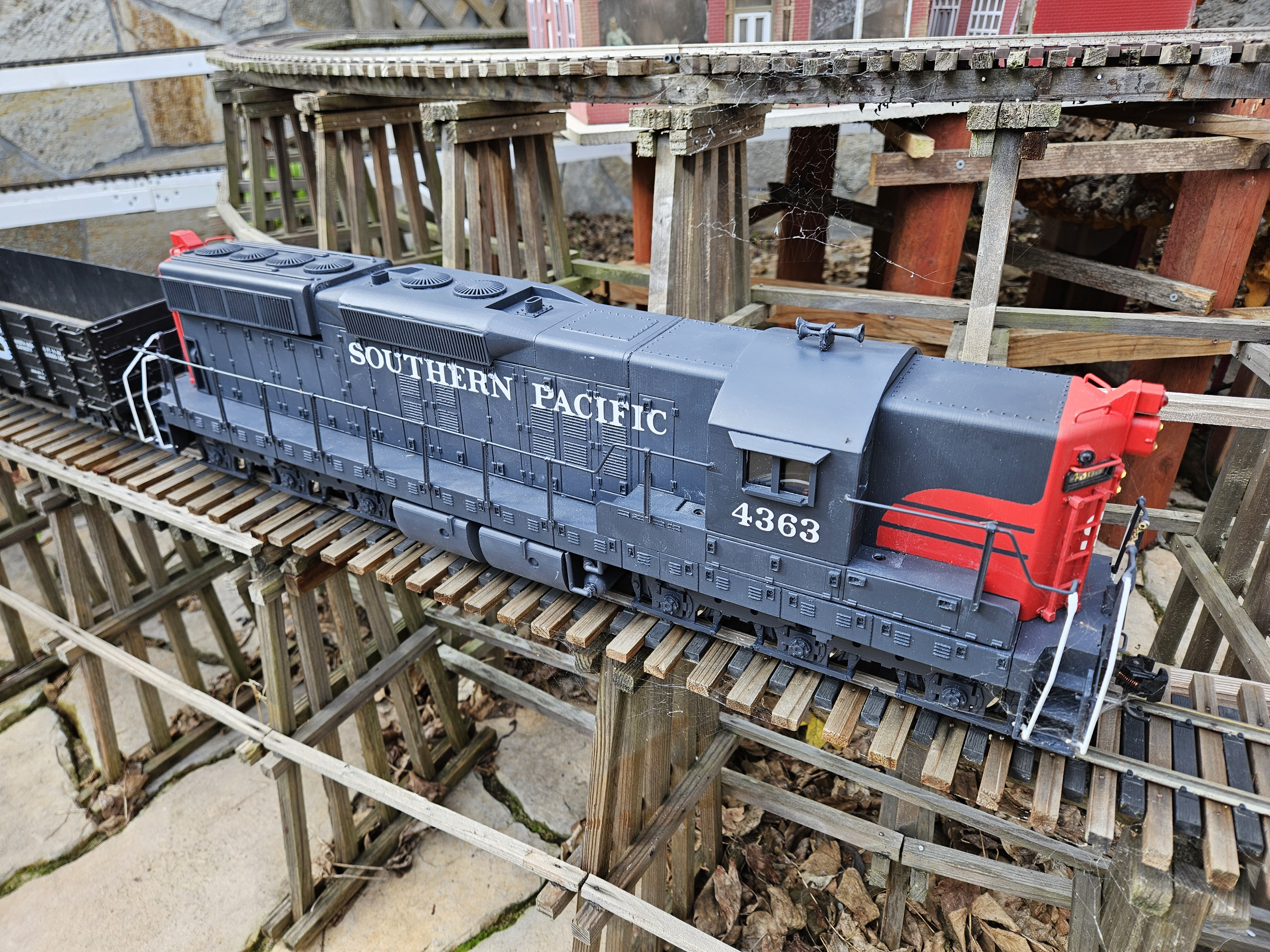 1:29 Scale Southern Pacific EMD SD9 G Scale Locomotive with ex-SP and non-SP options.