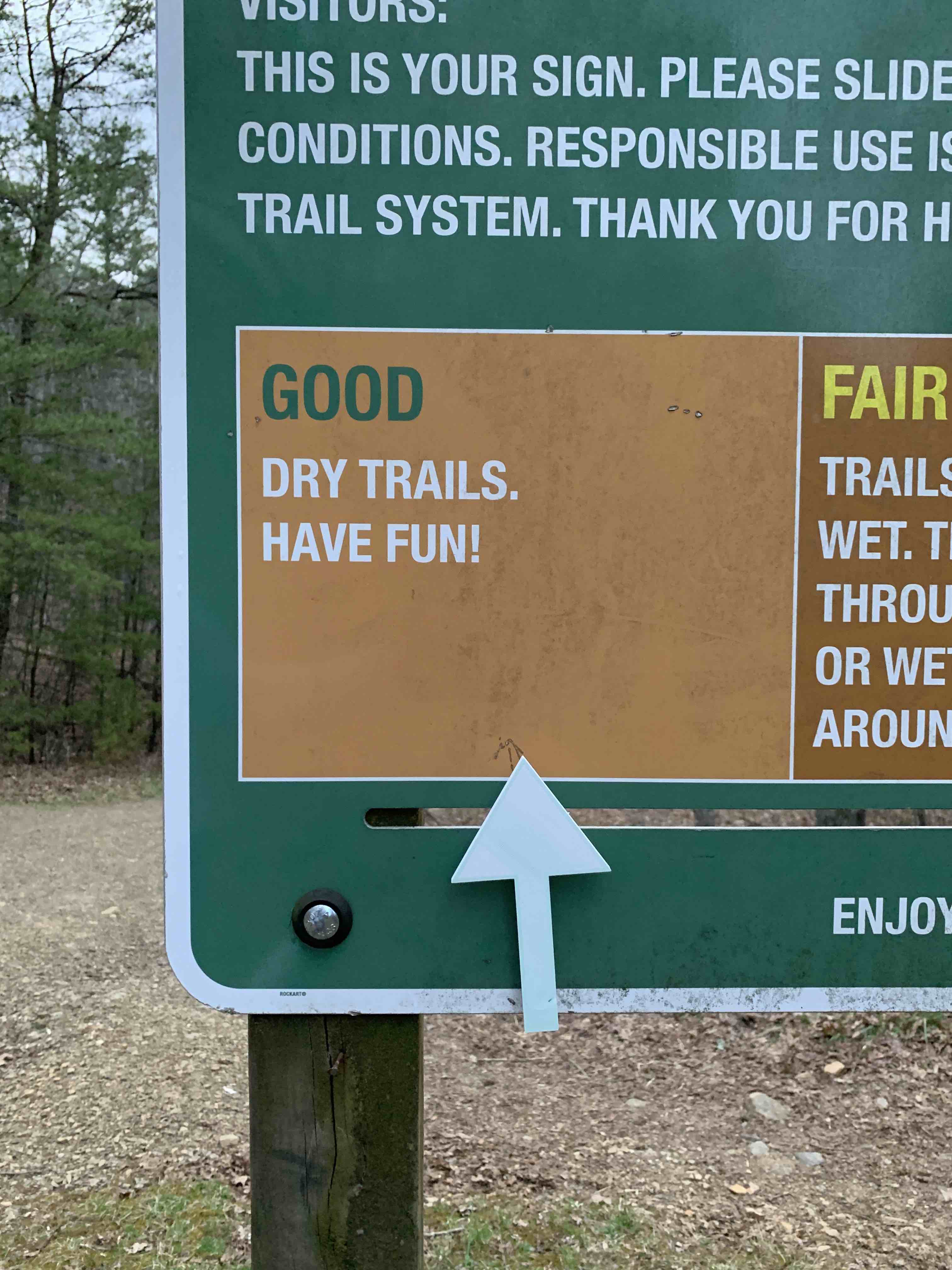 Trail Condition Arrow