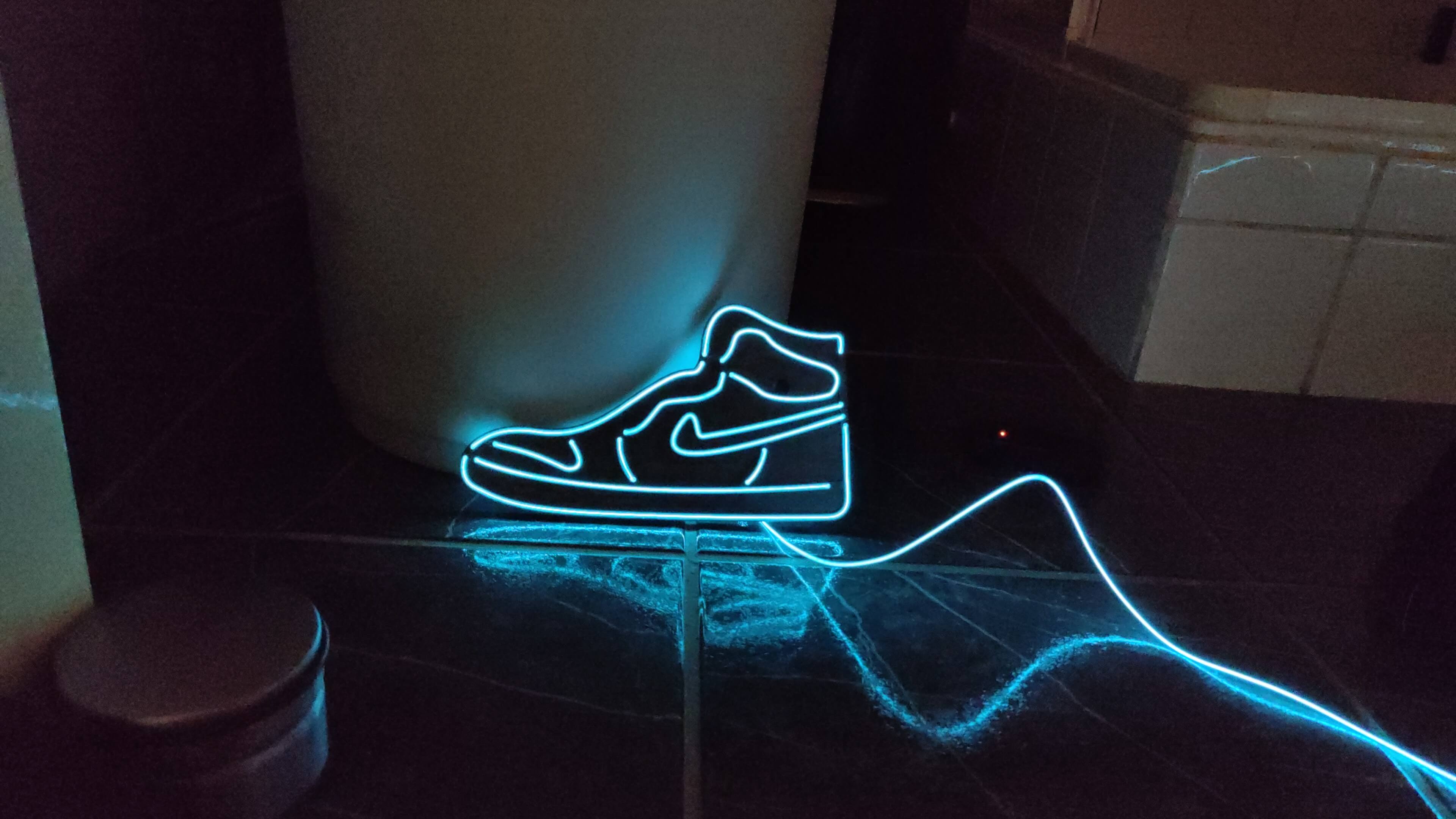 Mid Jordan EL-Wire Sign. With Mount.