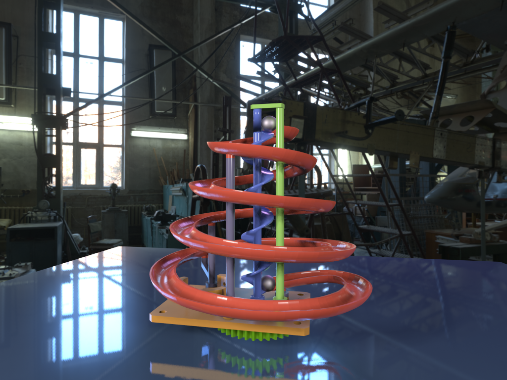 steel ball track