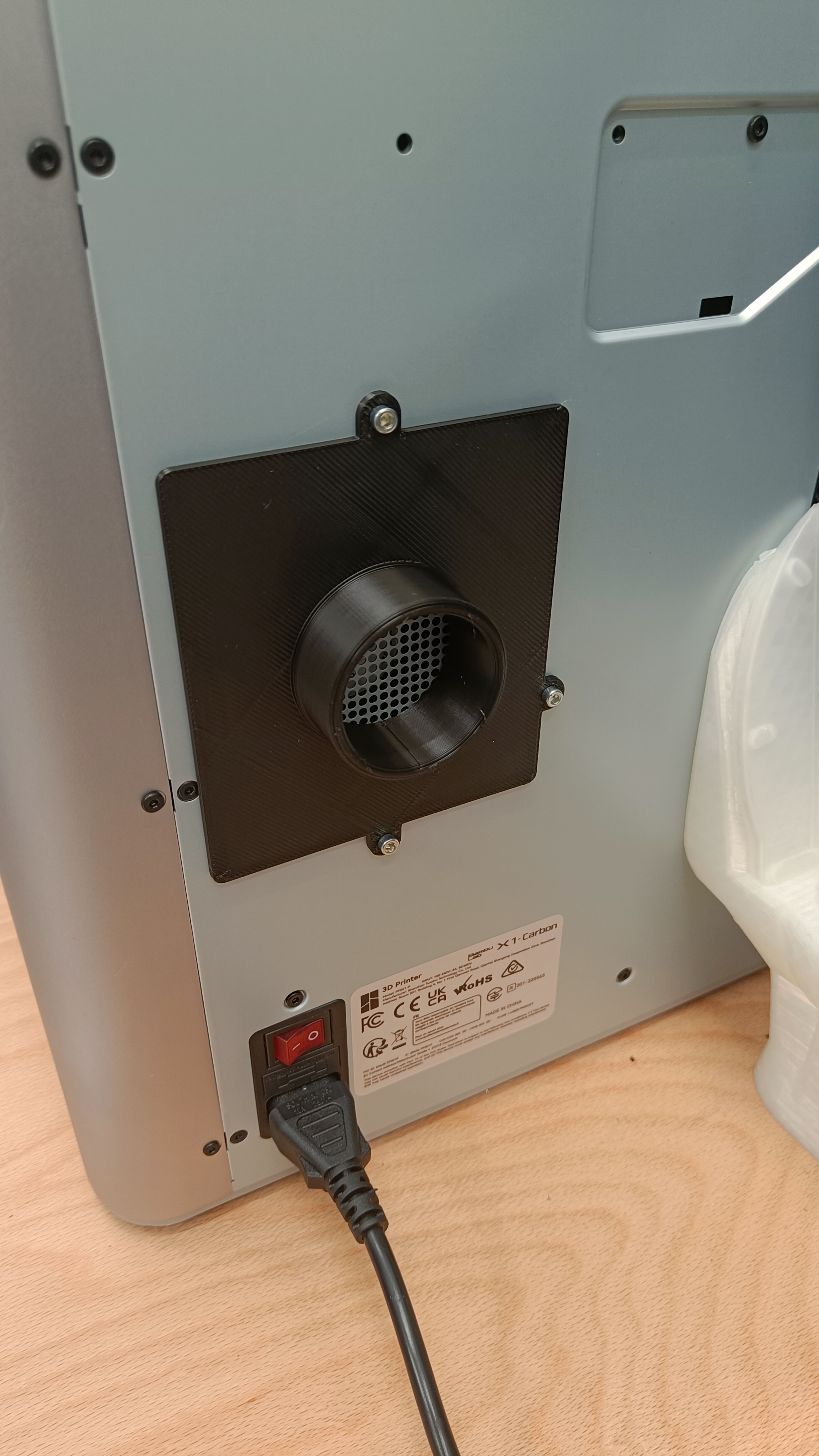 Bambu Lab x1c fan duct