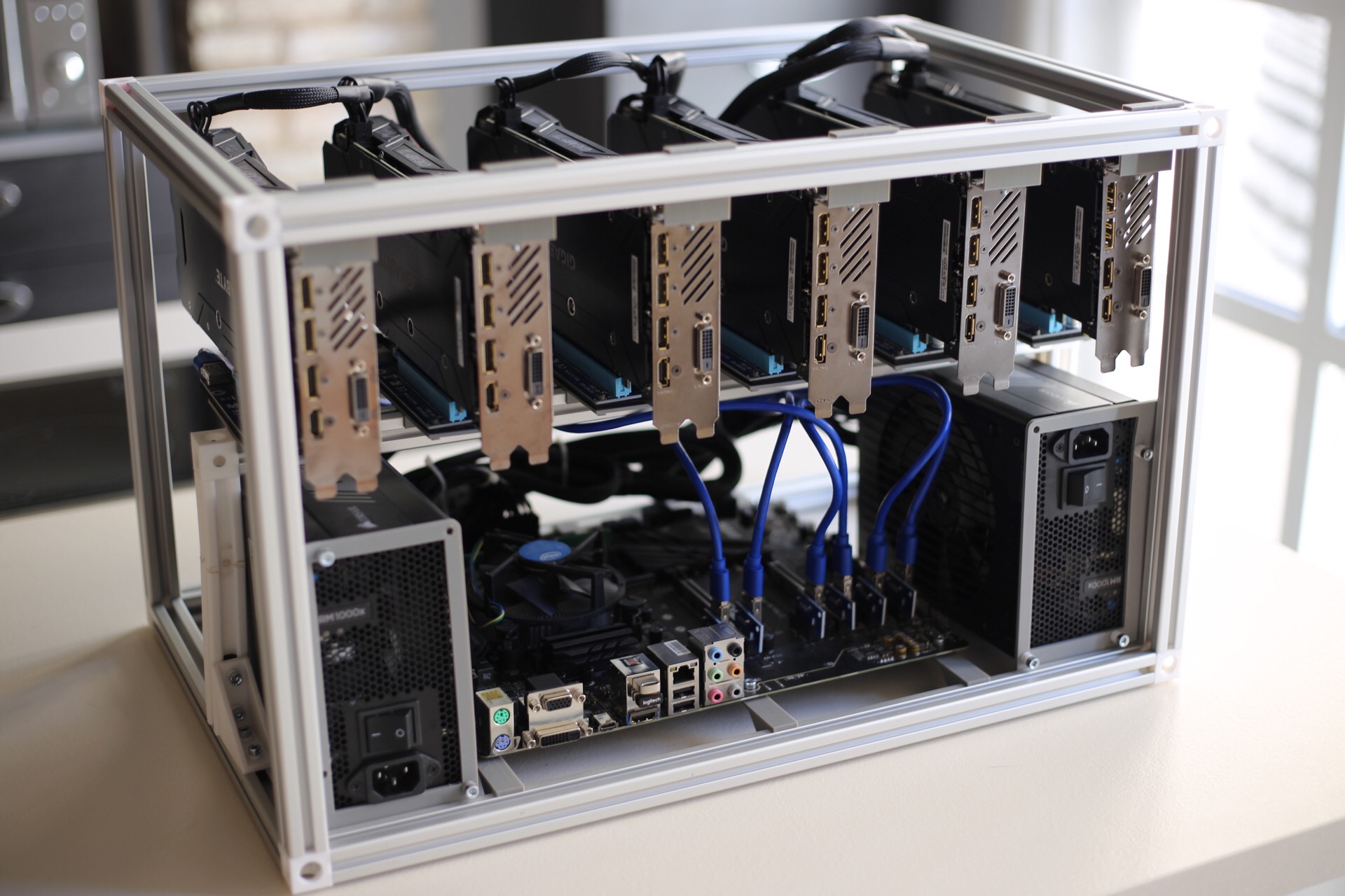 Cryptocurrency GPU Mining Rig