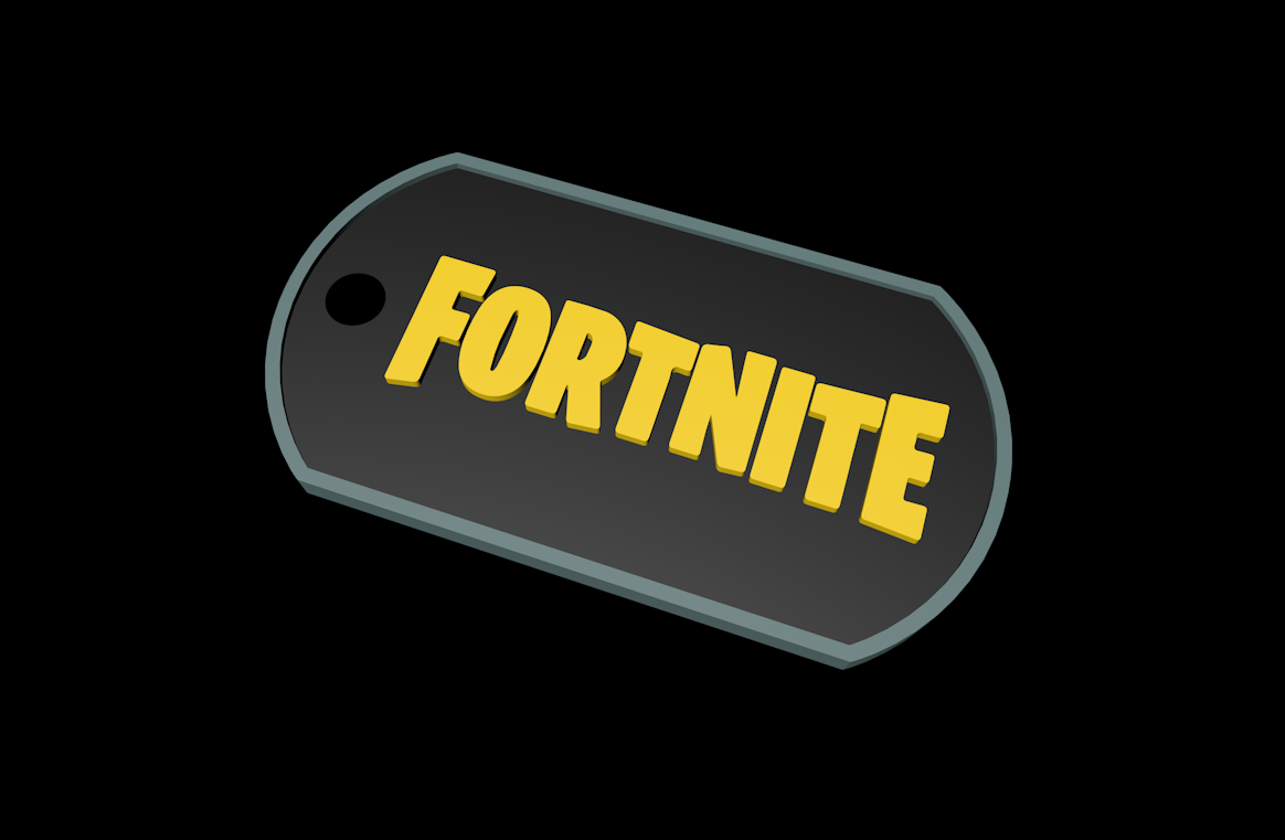 Fortnite DogTag - Keychain
