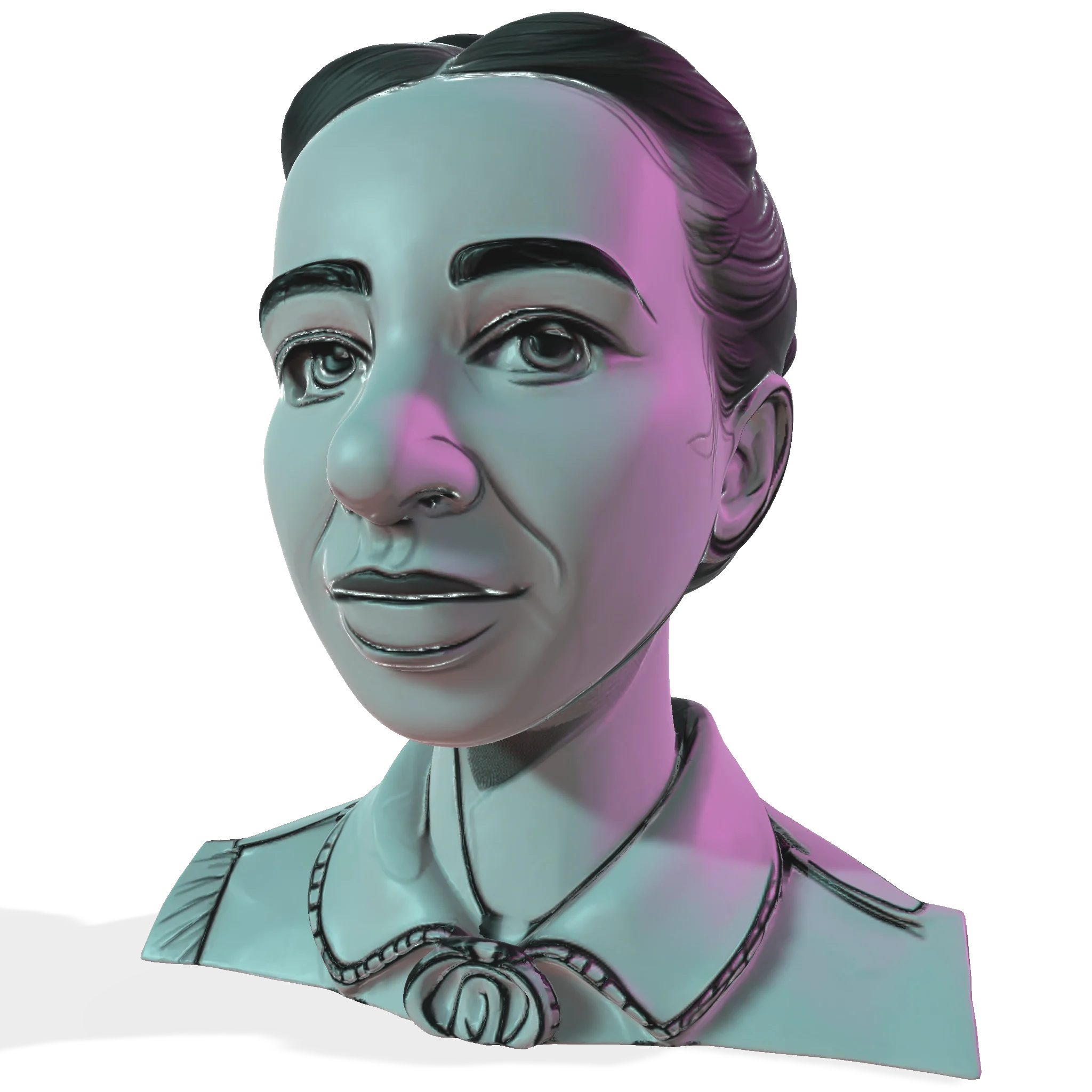 Retro-Futuristic Bust "Neon Persona"
