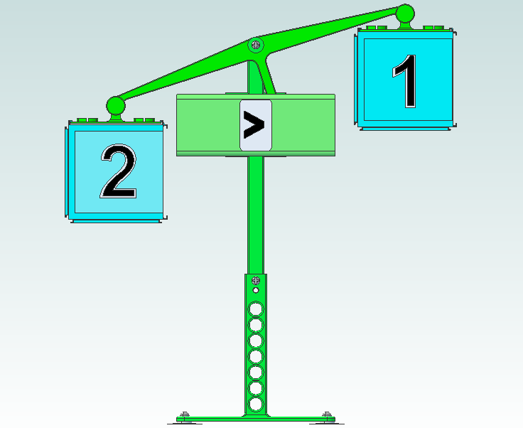 Comparison scale -- for weigthed math number blocks