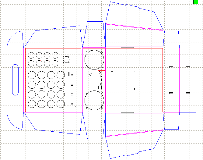Rythmo BeatBox cardboard cut template