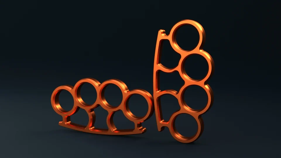 Sleek Brass Knuckles (prop)