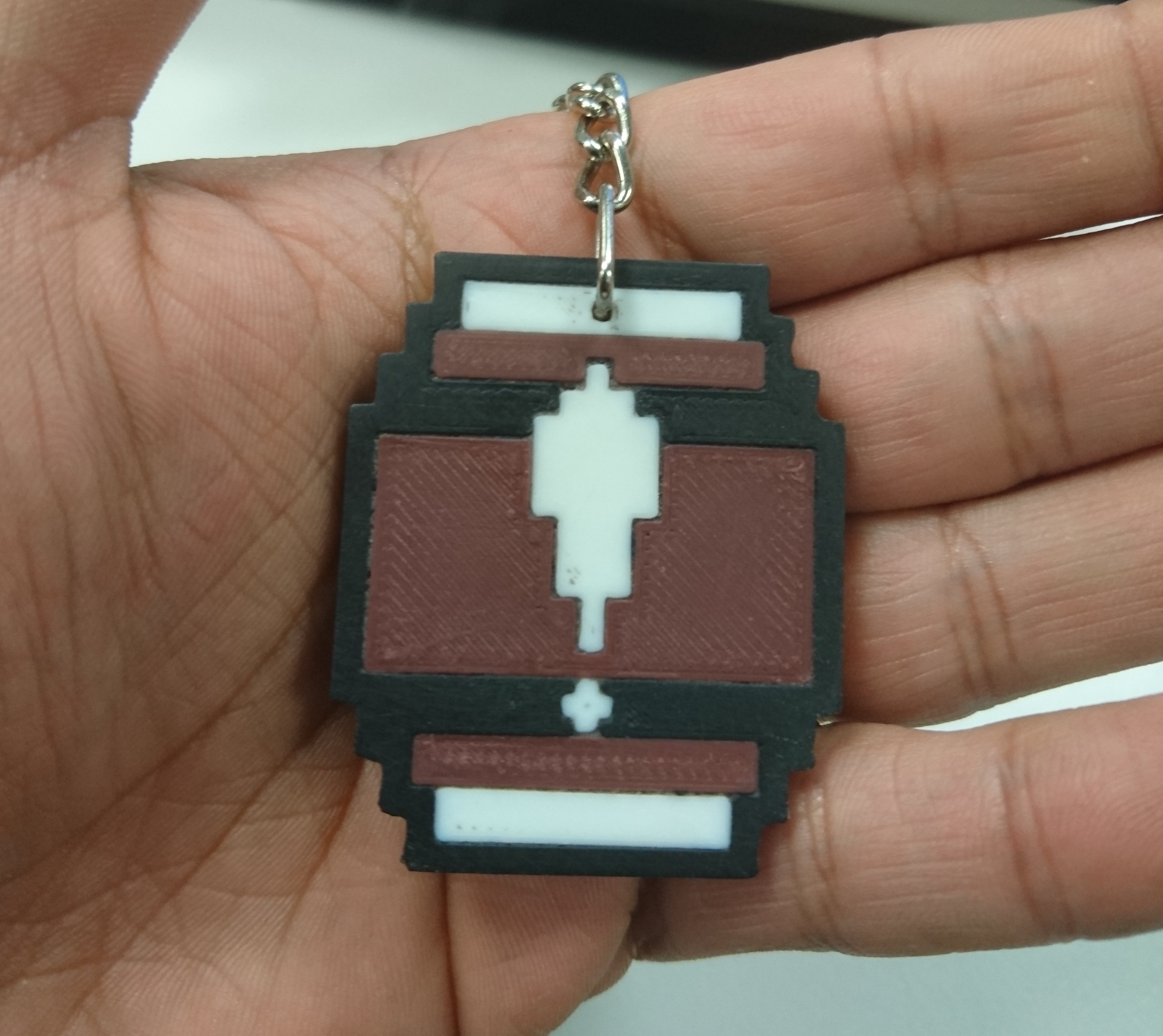 8 bit DK Invincibility Barrel Keyring