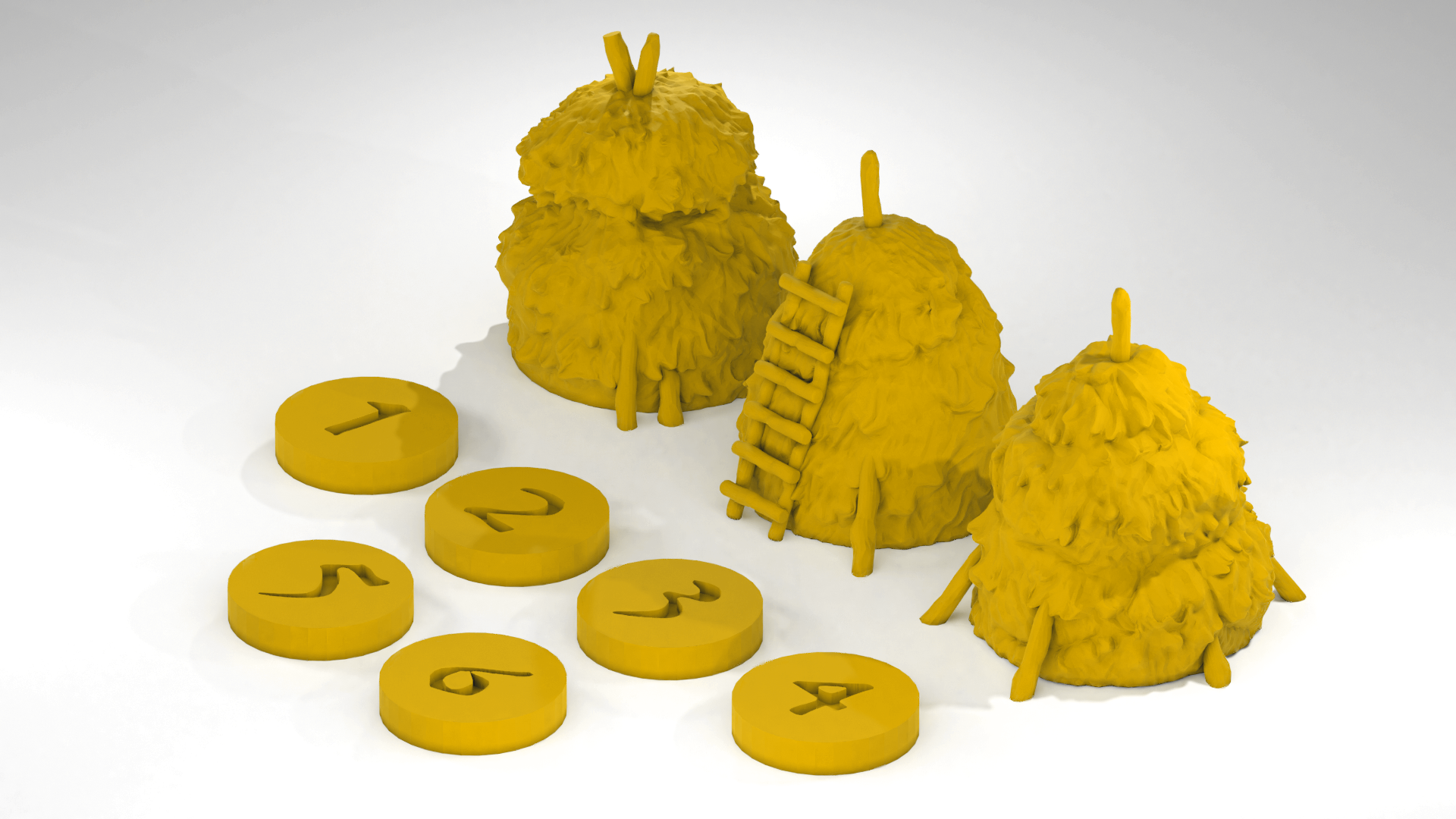 Warmaster scenery - haystacks
