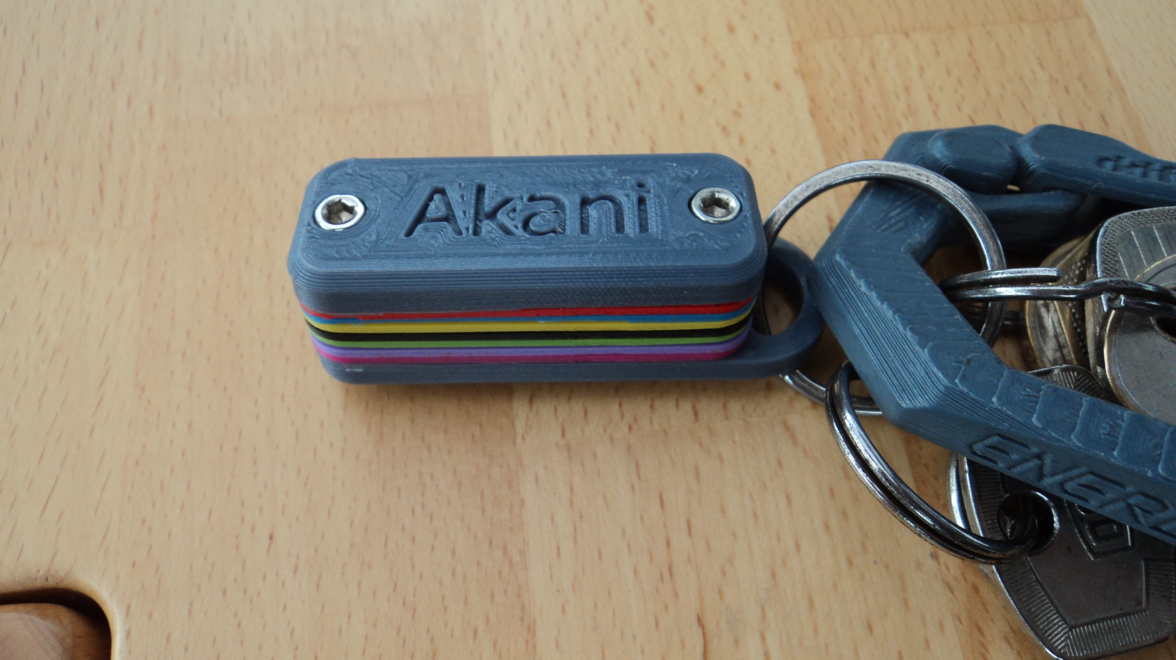 Small keychain color swatch