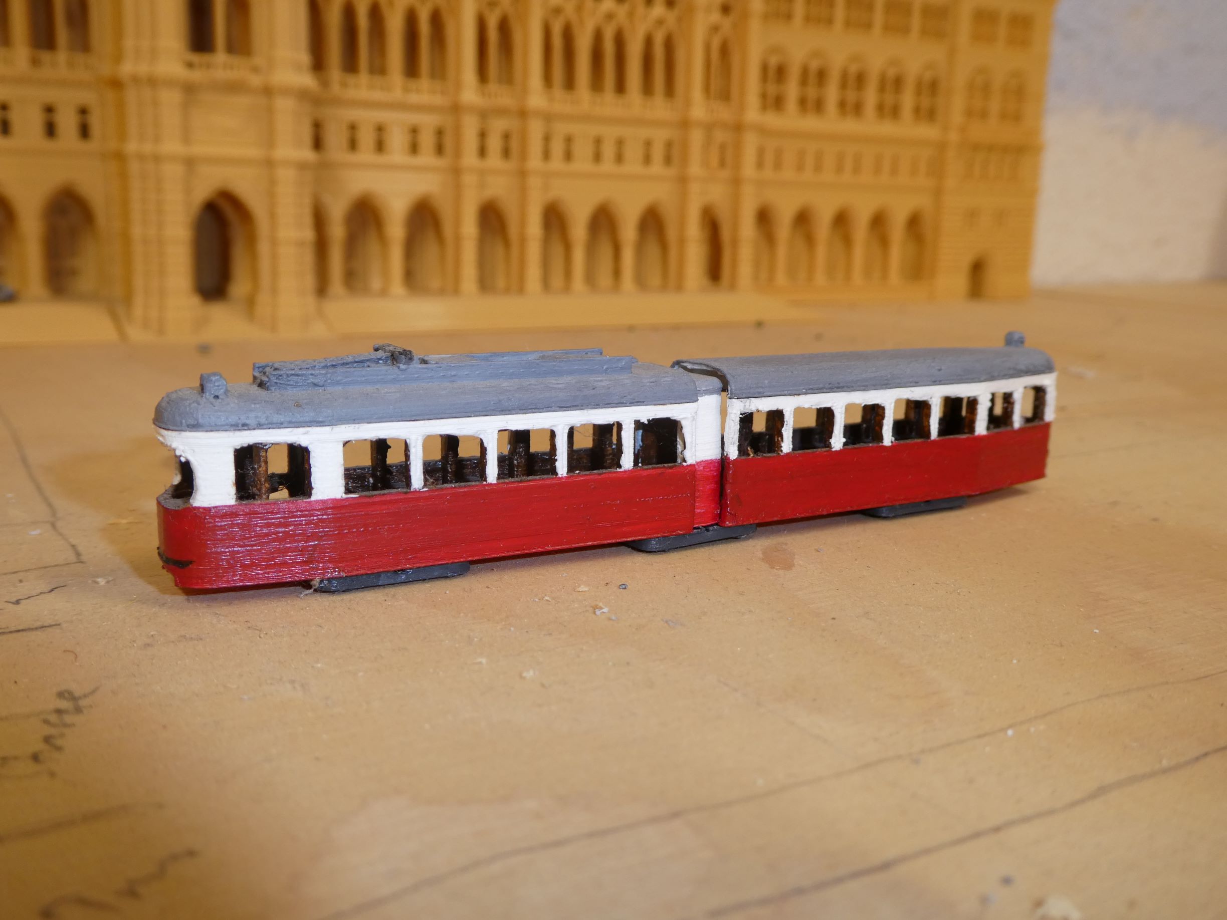 Wiener Linien E1 Tram – Spur N (1:160) / Vienna E1 Tram – N Scale (1:160)
