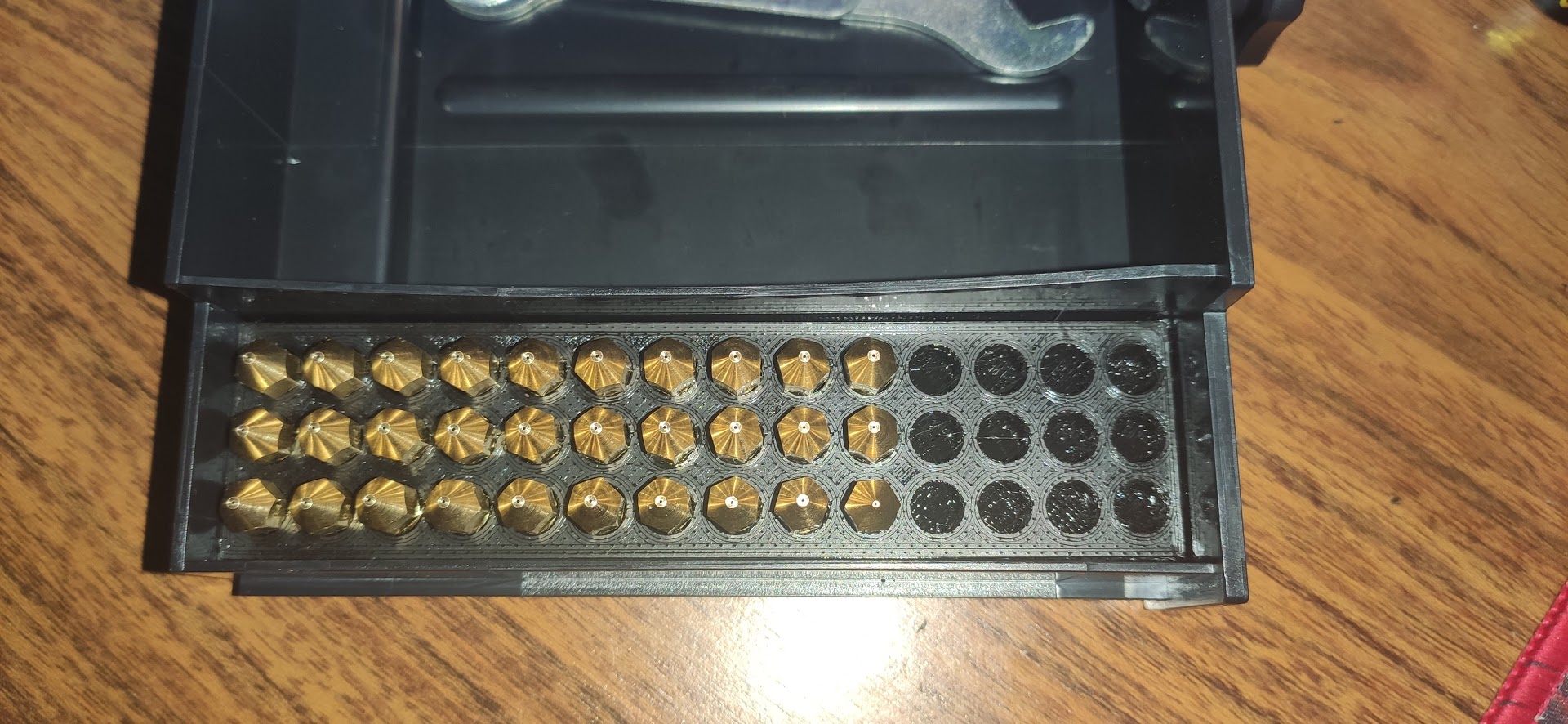 Ender 3V2 Nozzle drawer Organizer