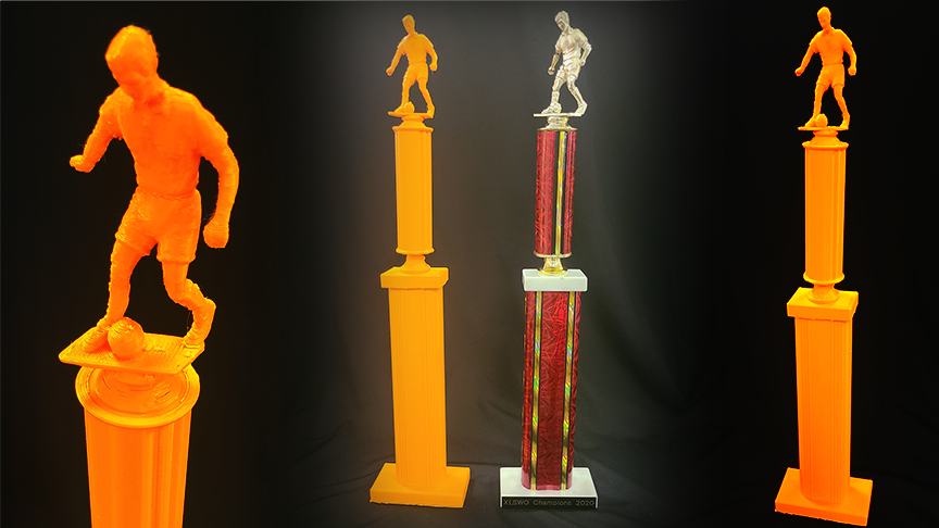 Custom Soccer Trophy Award Replica