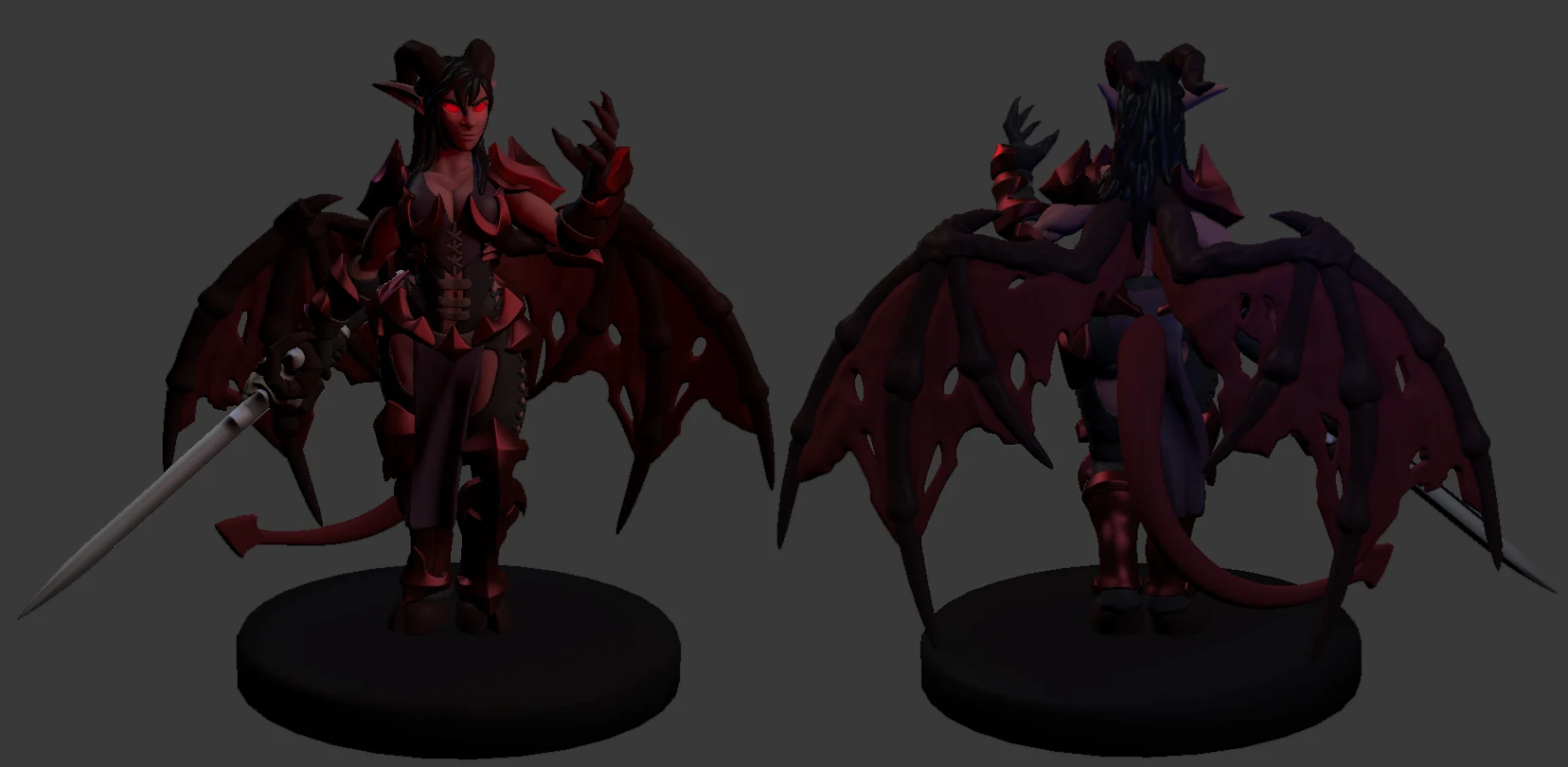 Succubus Warrior Miniature