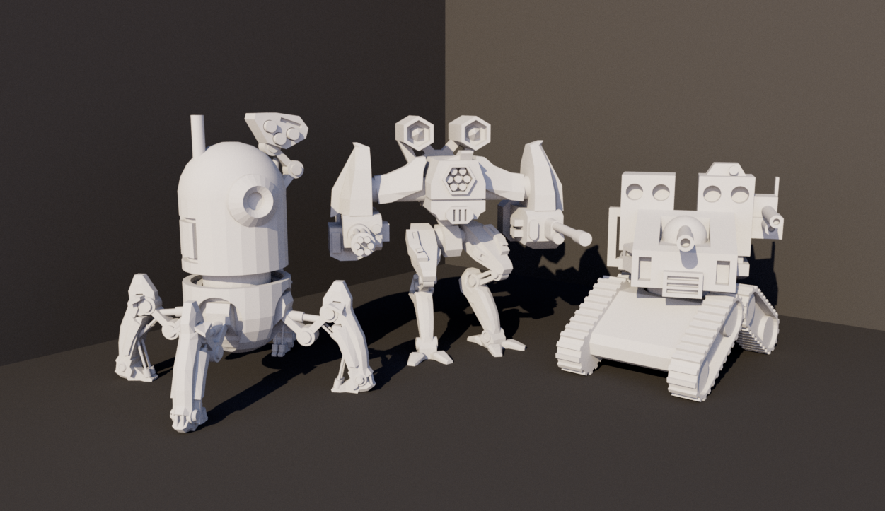 Robot Minifigure Trio