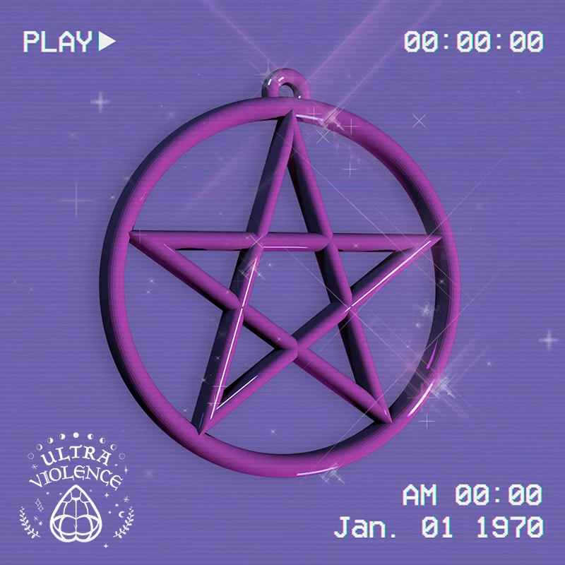 Pentagram Earrings - UltraViolence