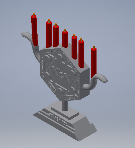 BBYO 7 Cardinal Principle Menorah