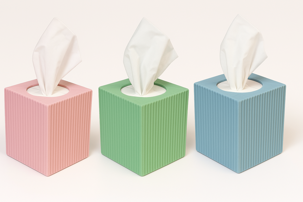 Spring Tissue Box, pastel colors