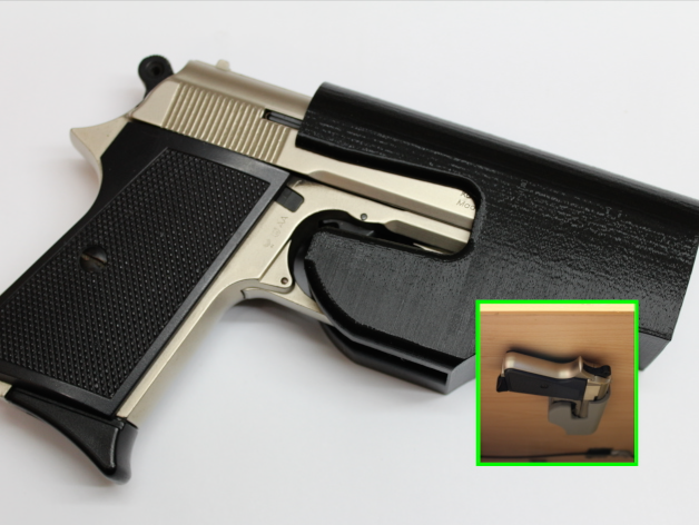 Under table mounting plate for ME 9 Para P.A.K. pistol, 9mm