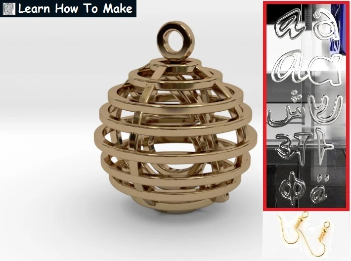 Personalised Sphere Earring
