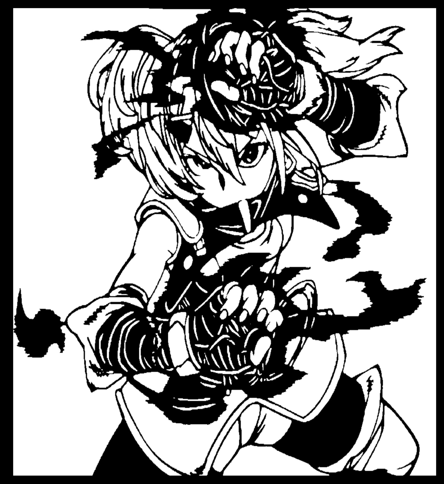 Kei Uomi stencil