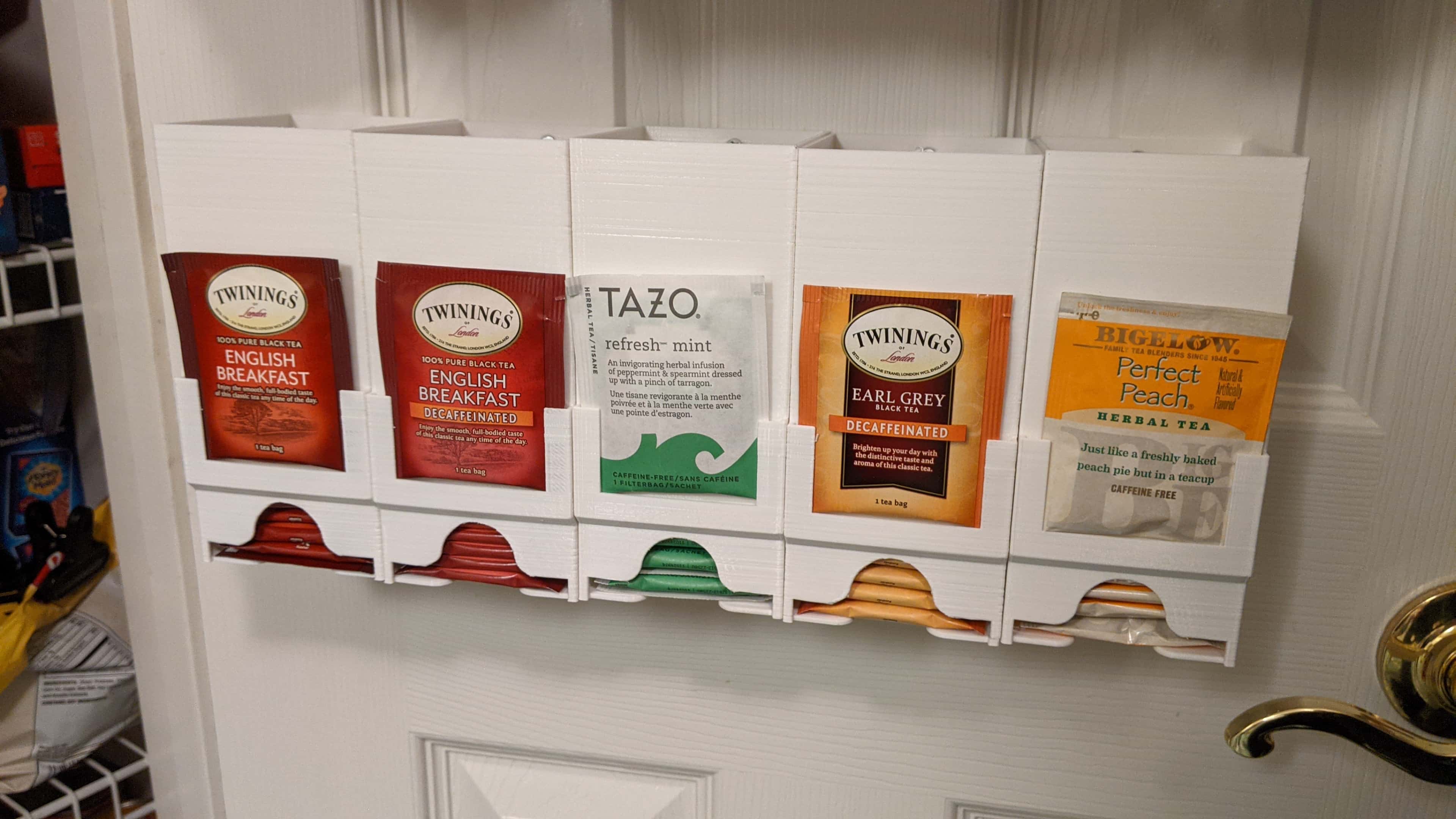 Tea Bag Dispenser - Wall Mounted - version 8