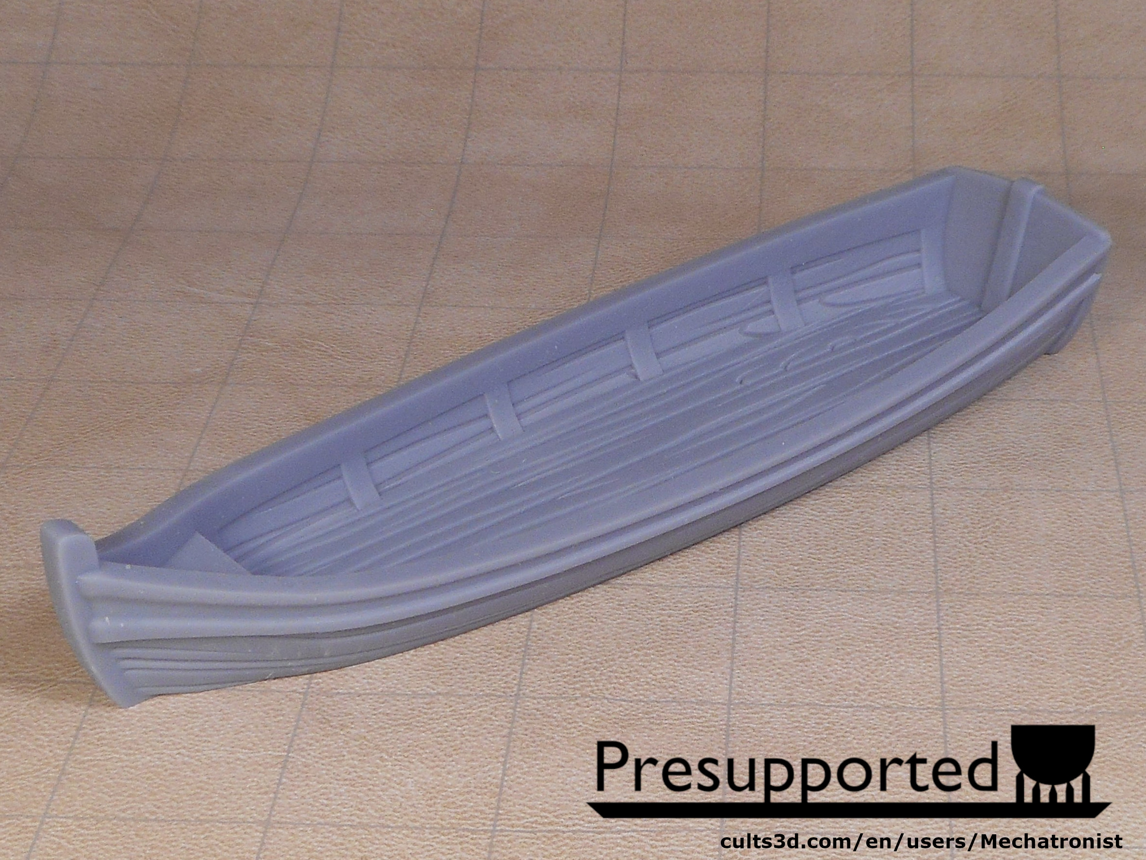Small Boat RPG Miniature for Tabletop Games