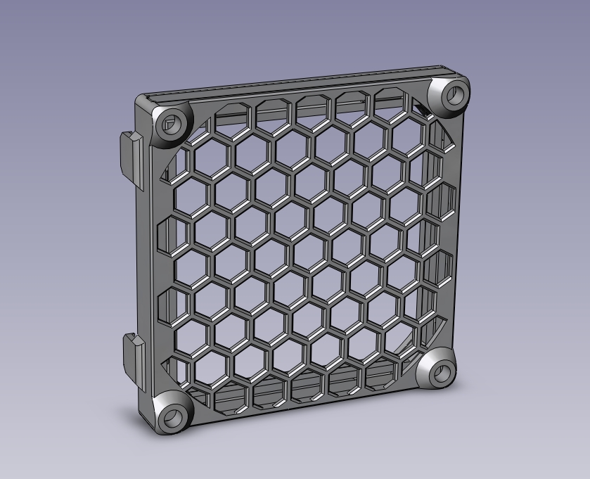 Slide-on dust filter for 80mm fan