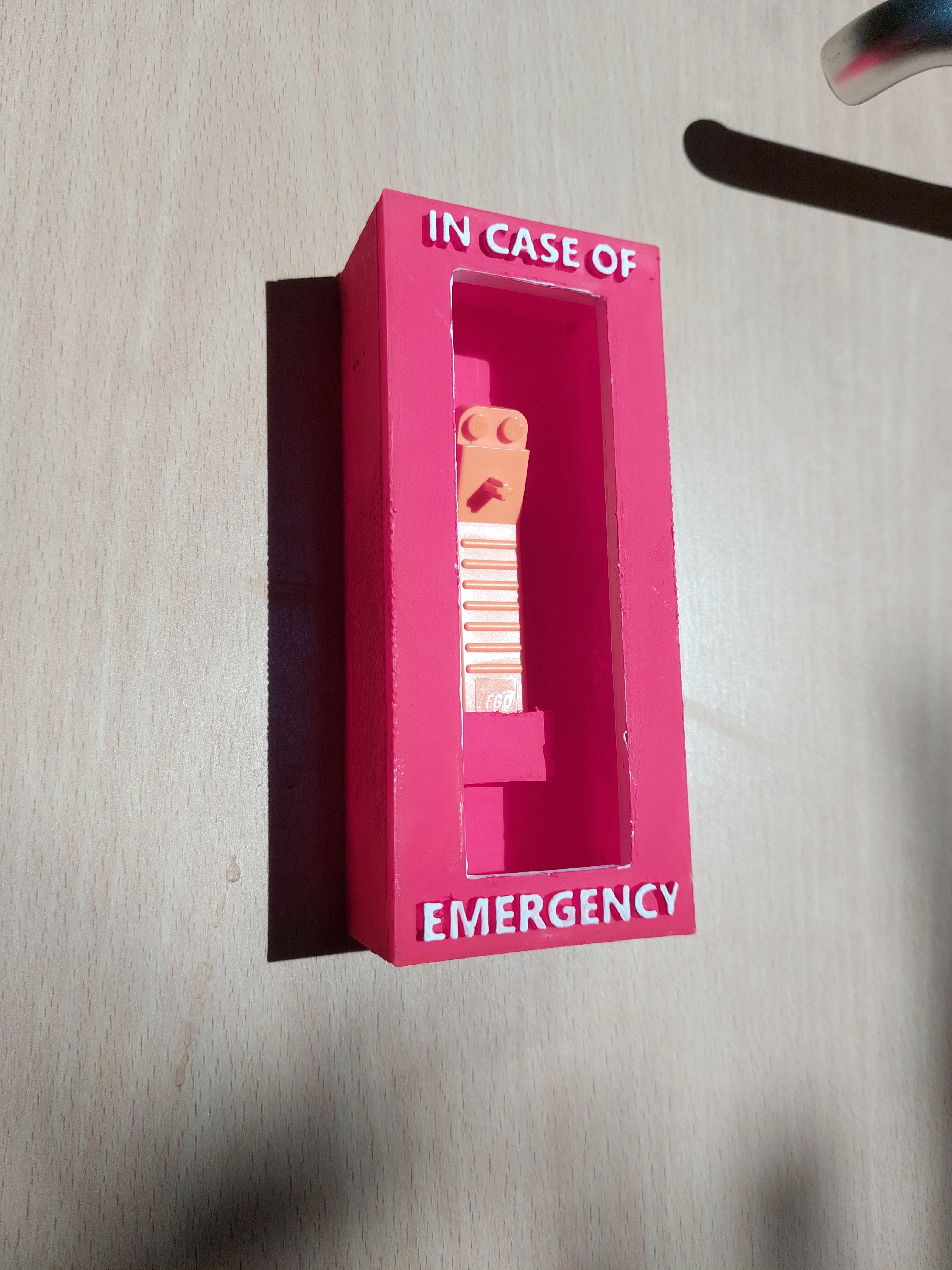 in case of emergency lego box
