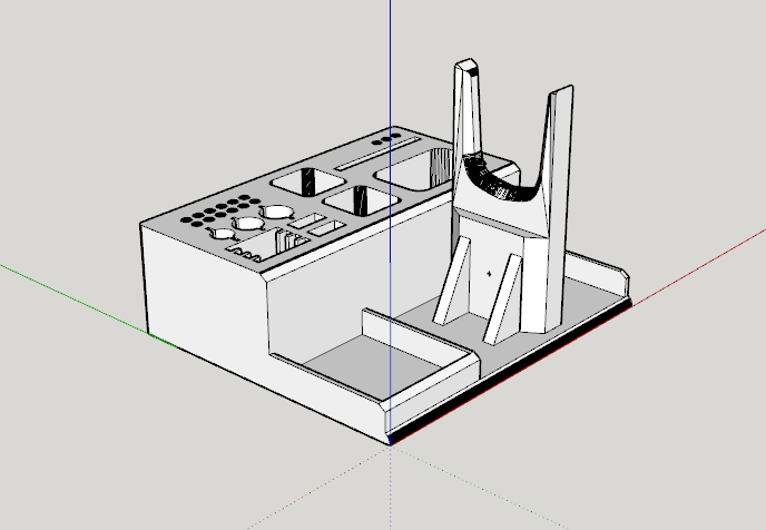 Hot Glue Gun Stand with Tool Base