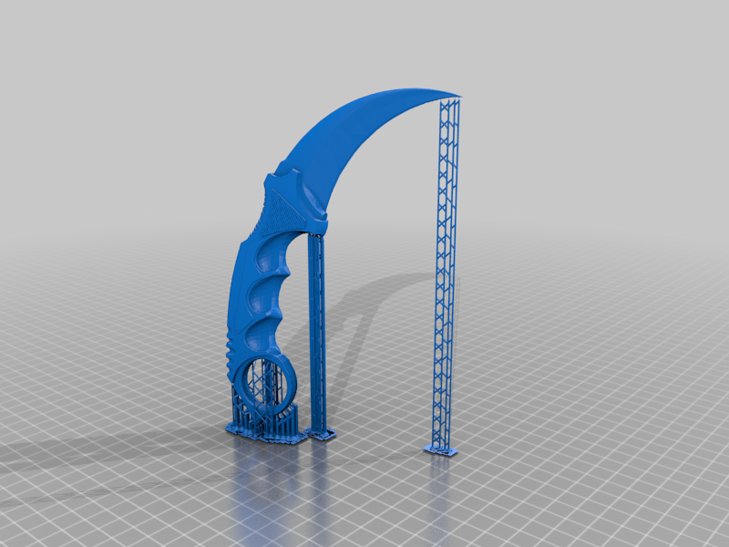 Karambit - Resin Supported 170mm Print