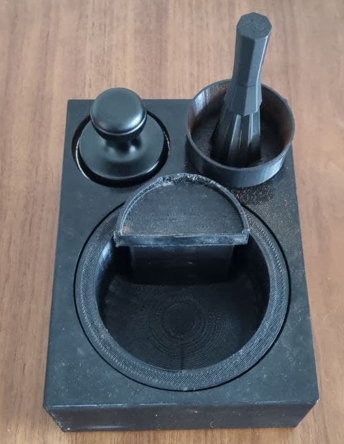 Espresso bar knockbox