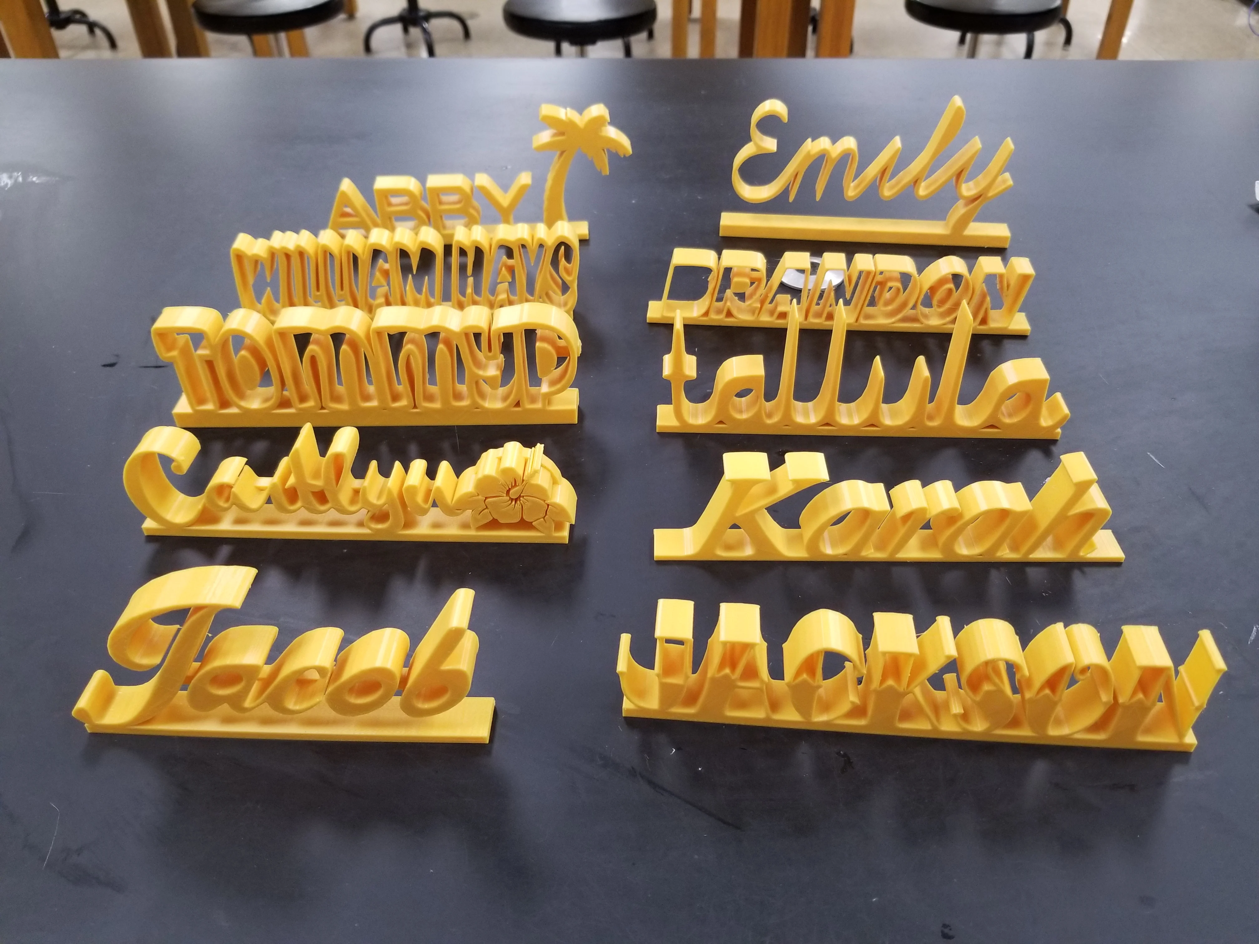 Desk Name Plate Project 2018