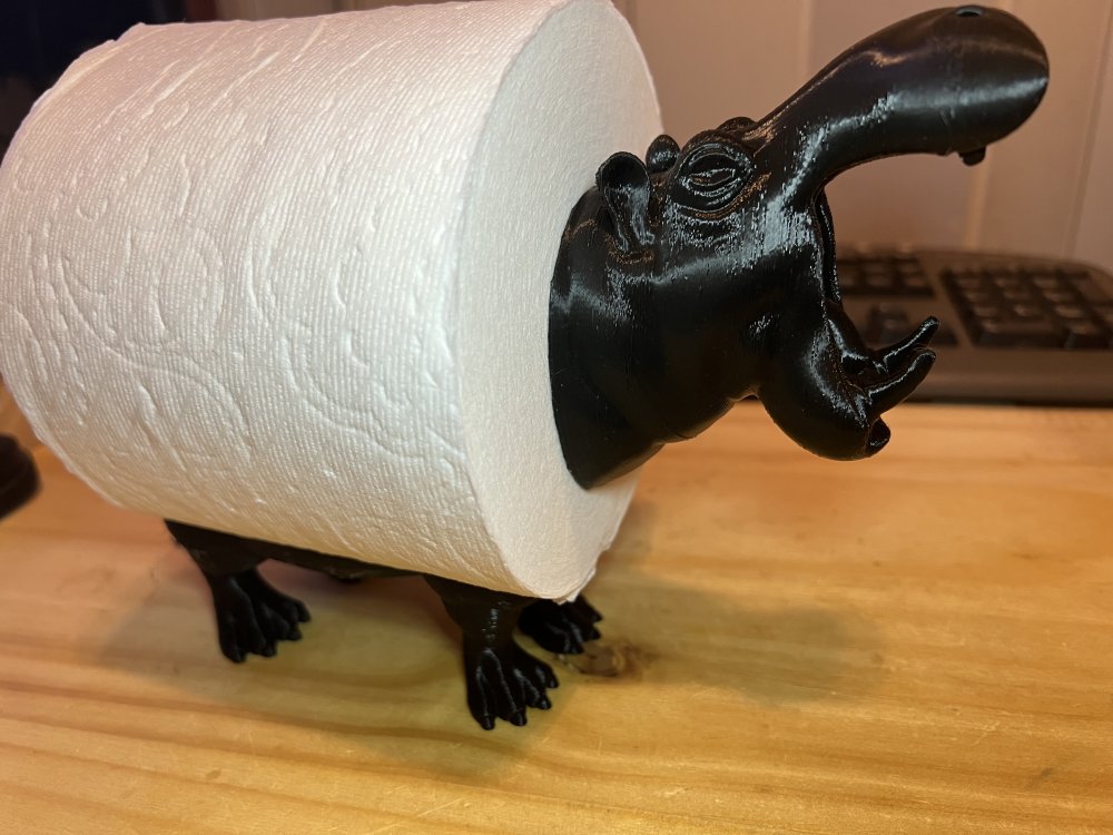 Toilet Paper Roll Hippo