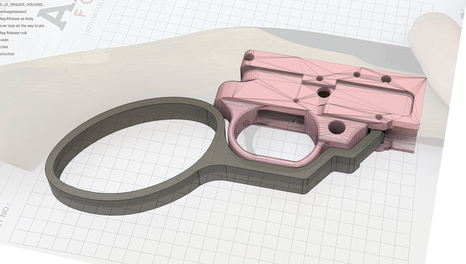 Lever-Action style magazine release for Ruger 10/22 or Charger