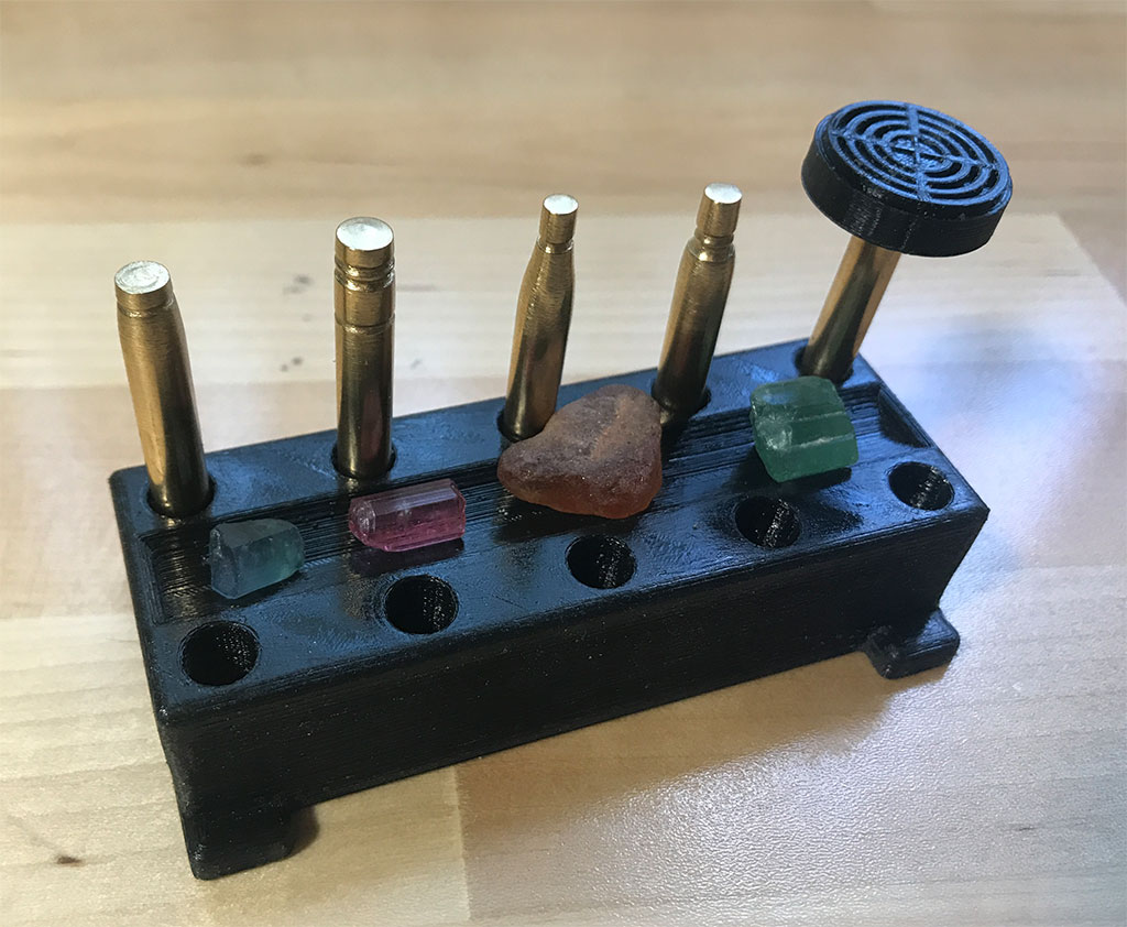 Lapidary Dop Epoxy Curing Station Rack Holder with Gemstone Tray